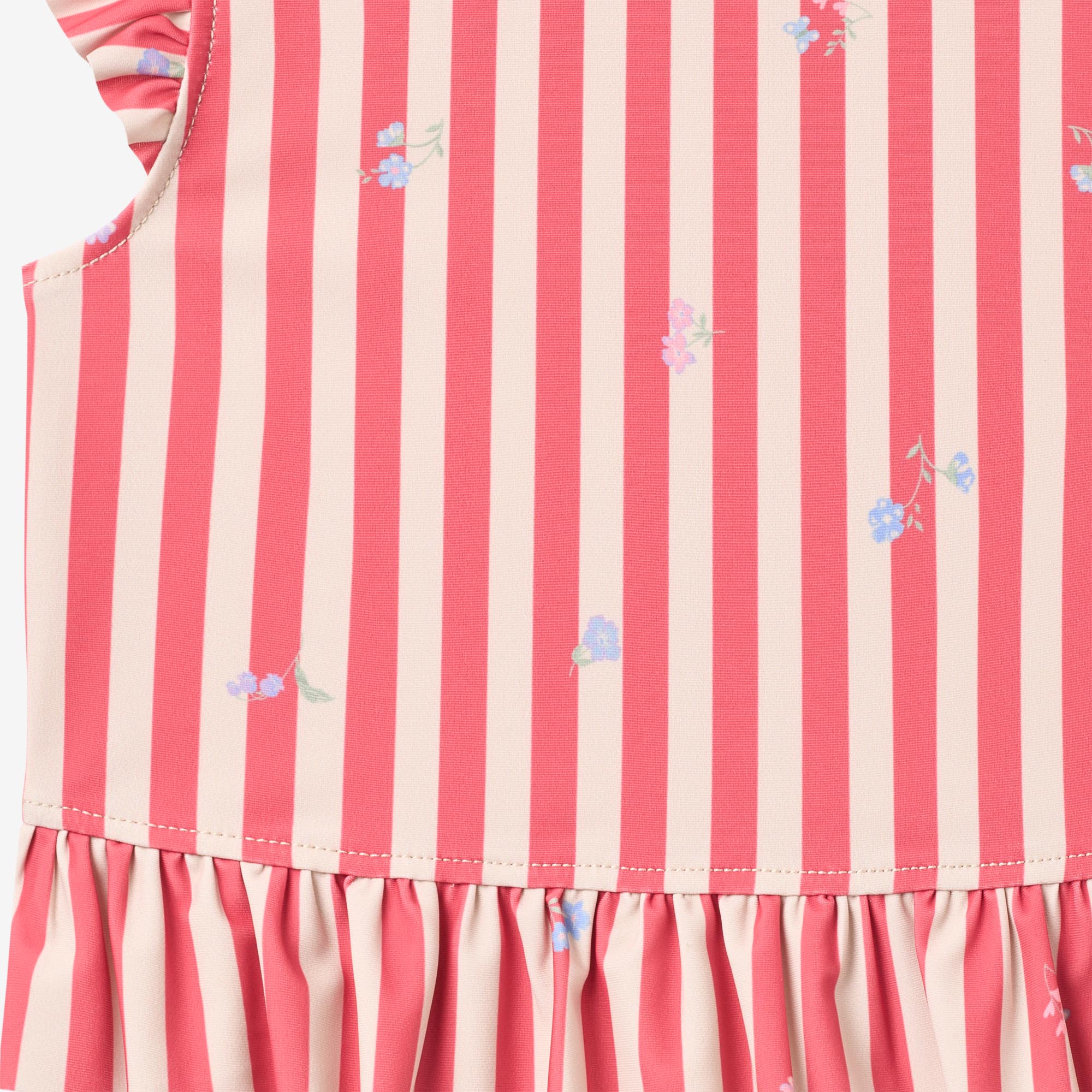 wheat-alma-swim-set-2-teilig-m-dchen-red-stripe-flowers-uv image 3