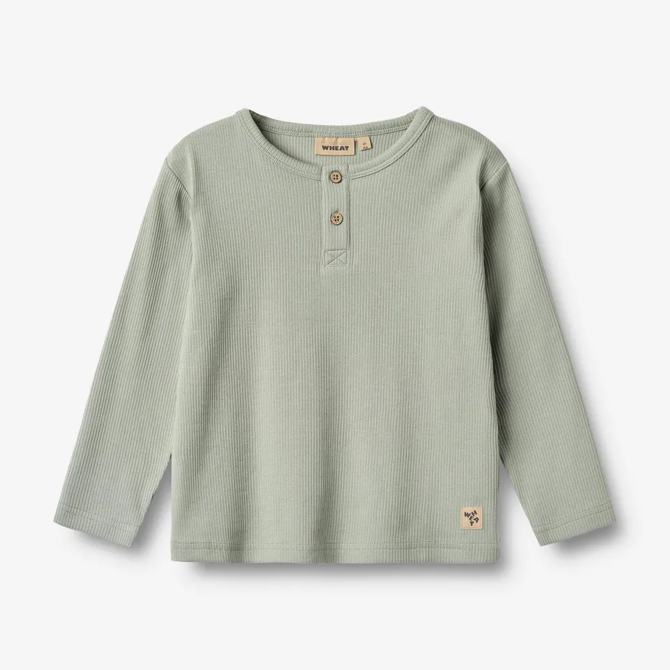 wheat-t-shirt-morris-langarmshirt-morning-mist-bio image 1