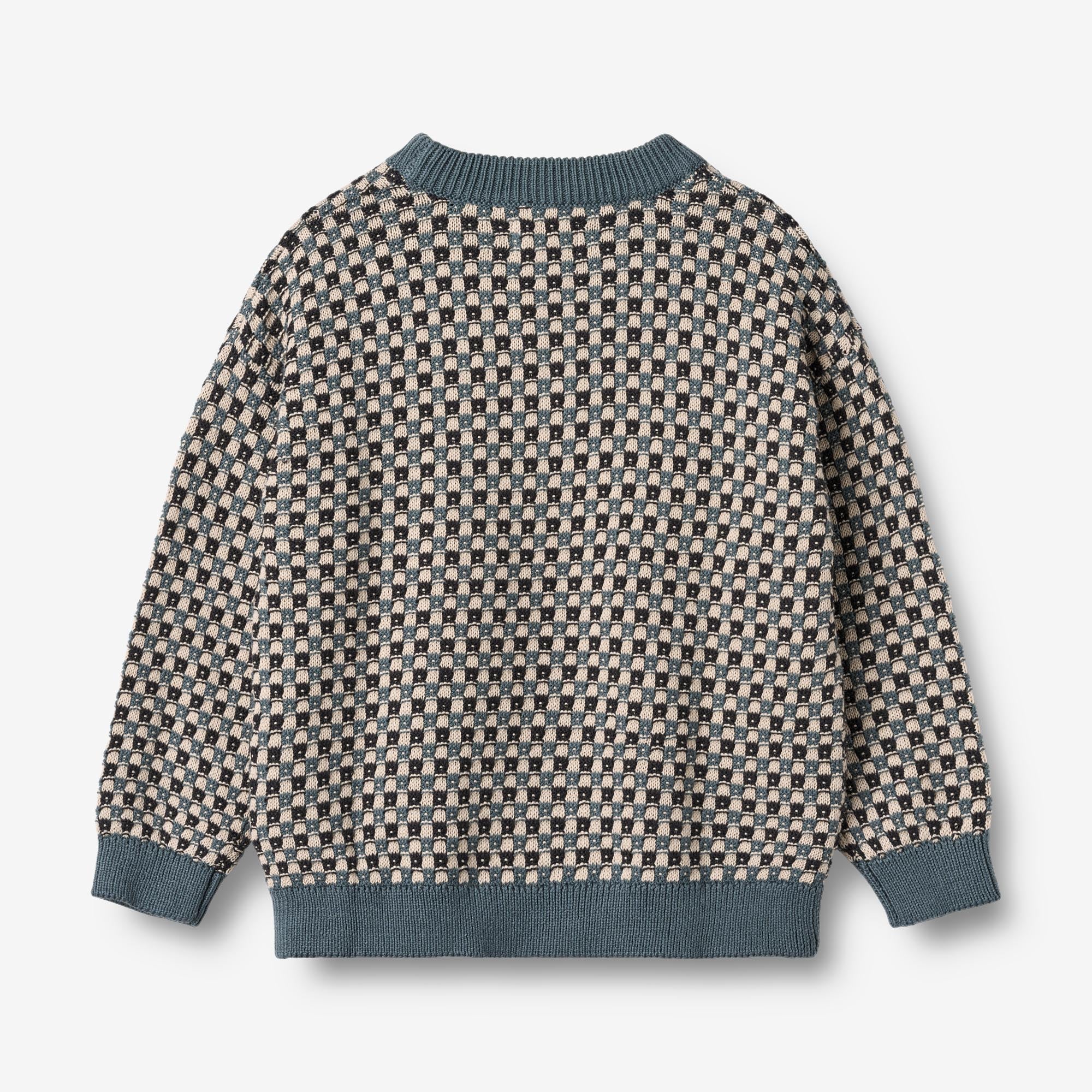 wheat-flores-jacquard-pullover-kinder-stormy-weather-bio image 3