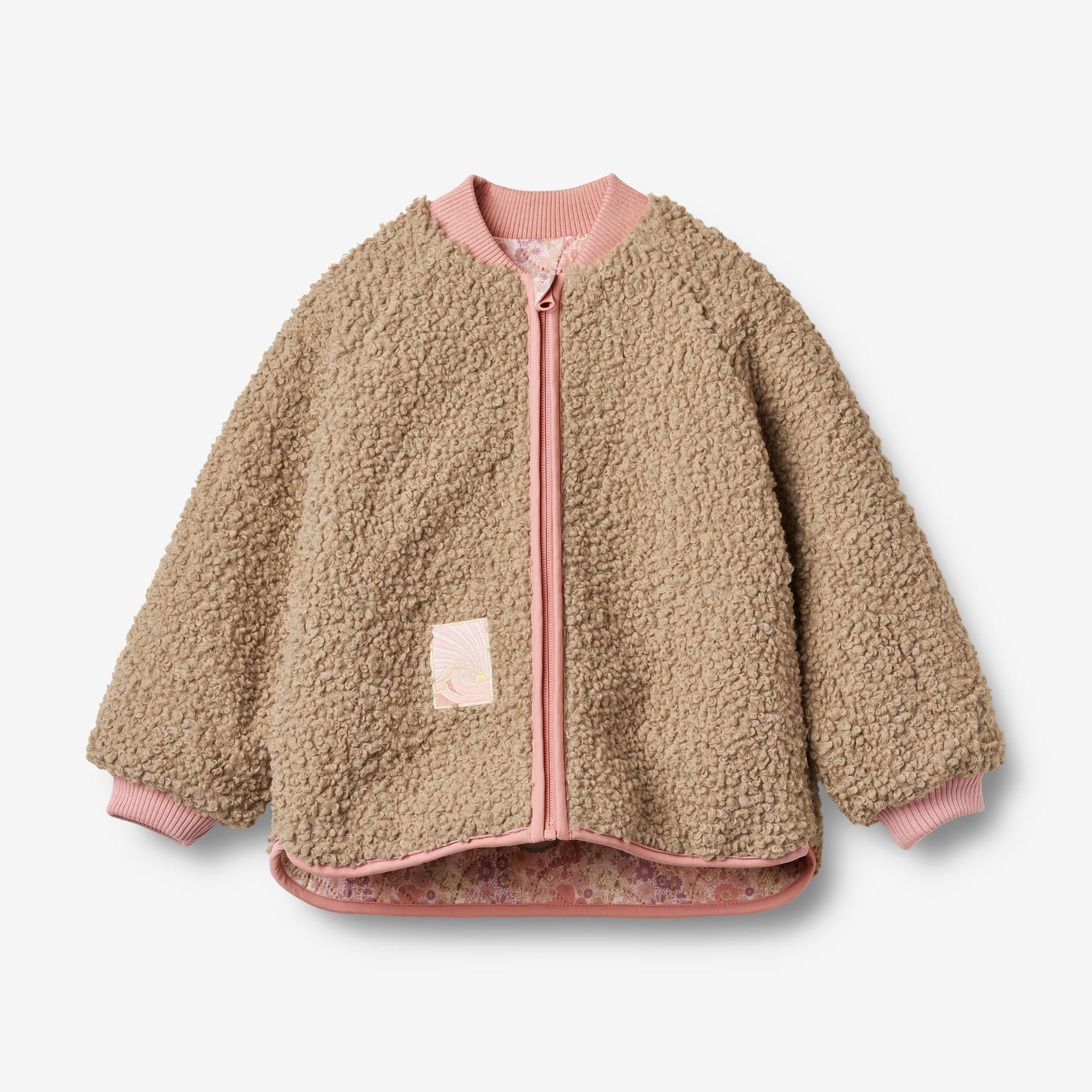 wheat-lake-thermo-jacke-wende-lilac-flower-rainbow-recycelt image 2