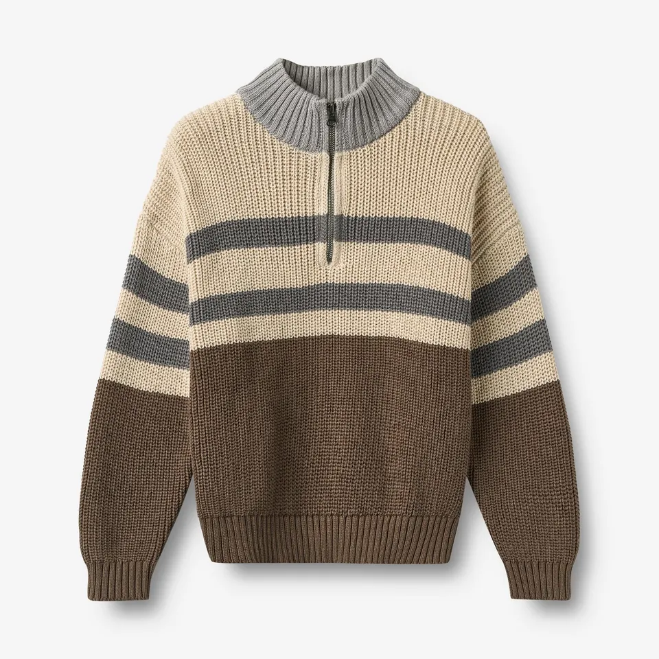 wheat-simo-half-zip-pullover-dry-wood-bio-strick image 1