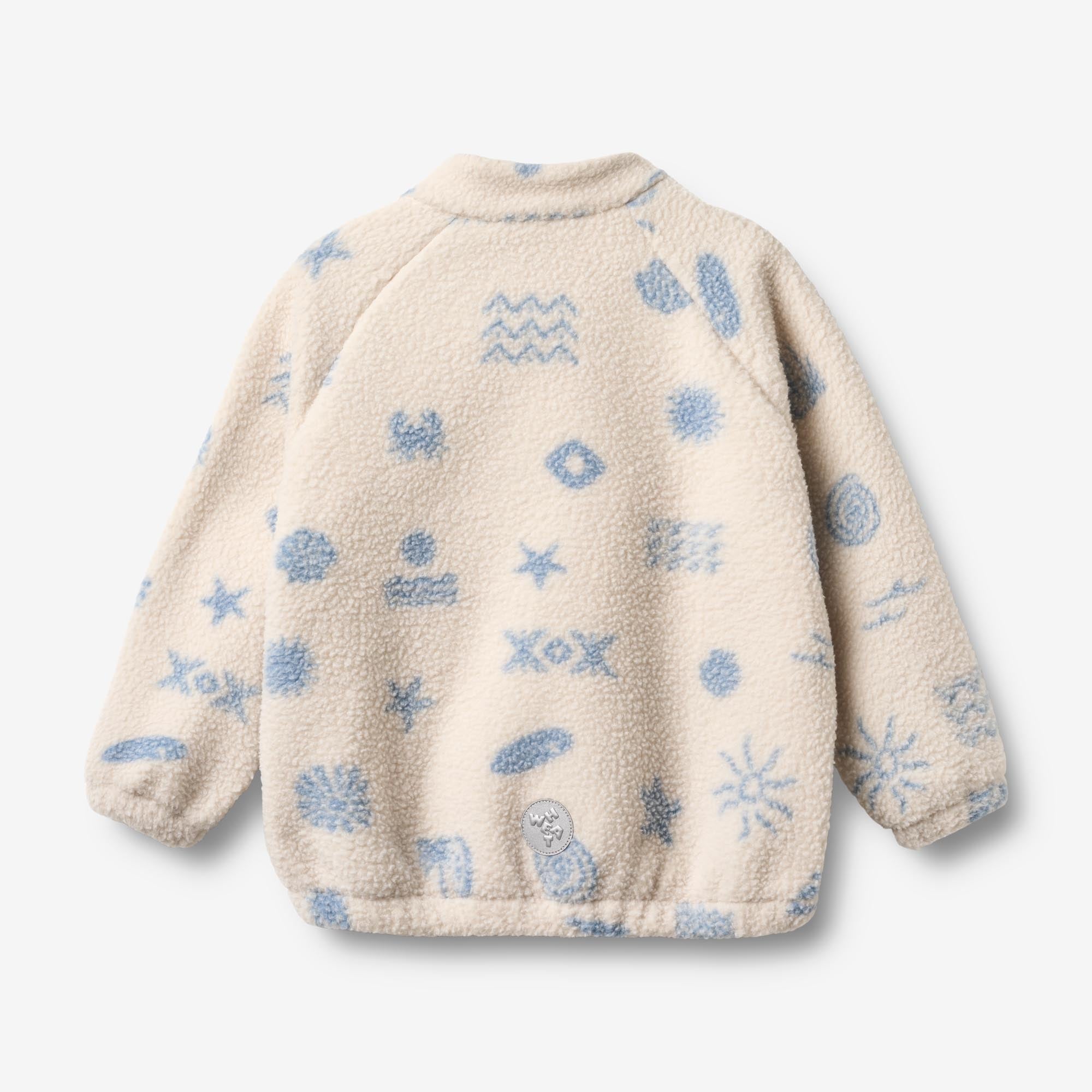 wheat-moon-fleeceanorak-kinder-white-onyx-jacquard image 3
