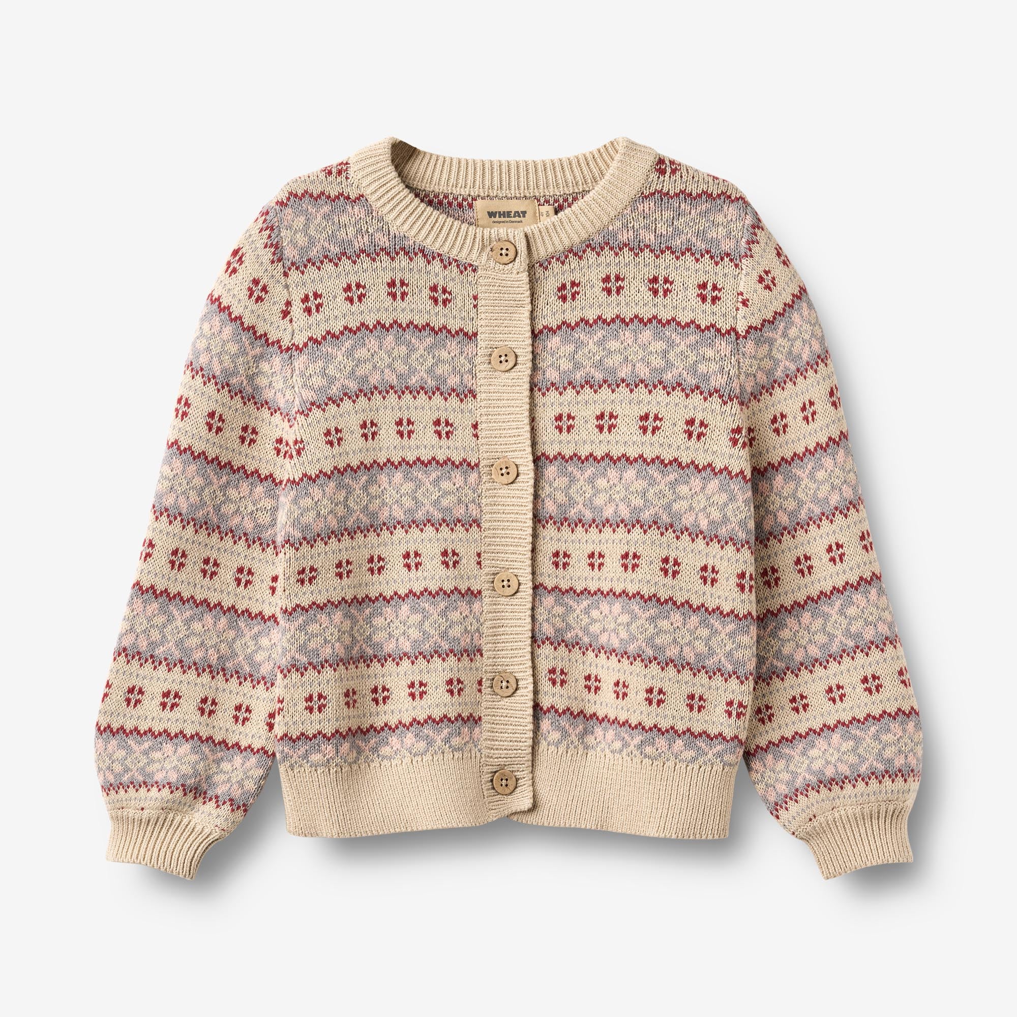 wheat-vikki-cardigan-kinder-offwhite-bio-baumwolle image 1
