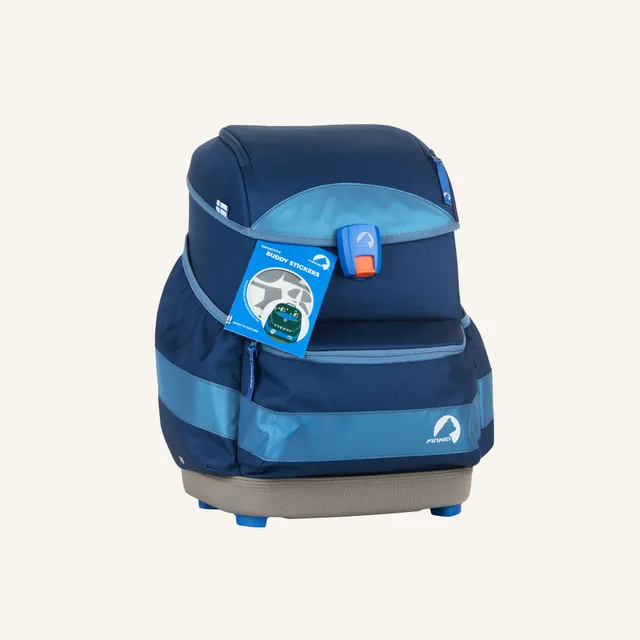 finkid-buddy-eko-smart-schulranzen-denim-dove-20l-wasserfest image 1