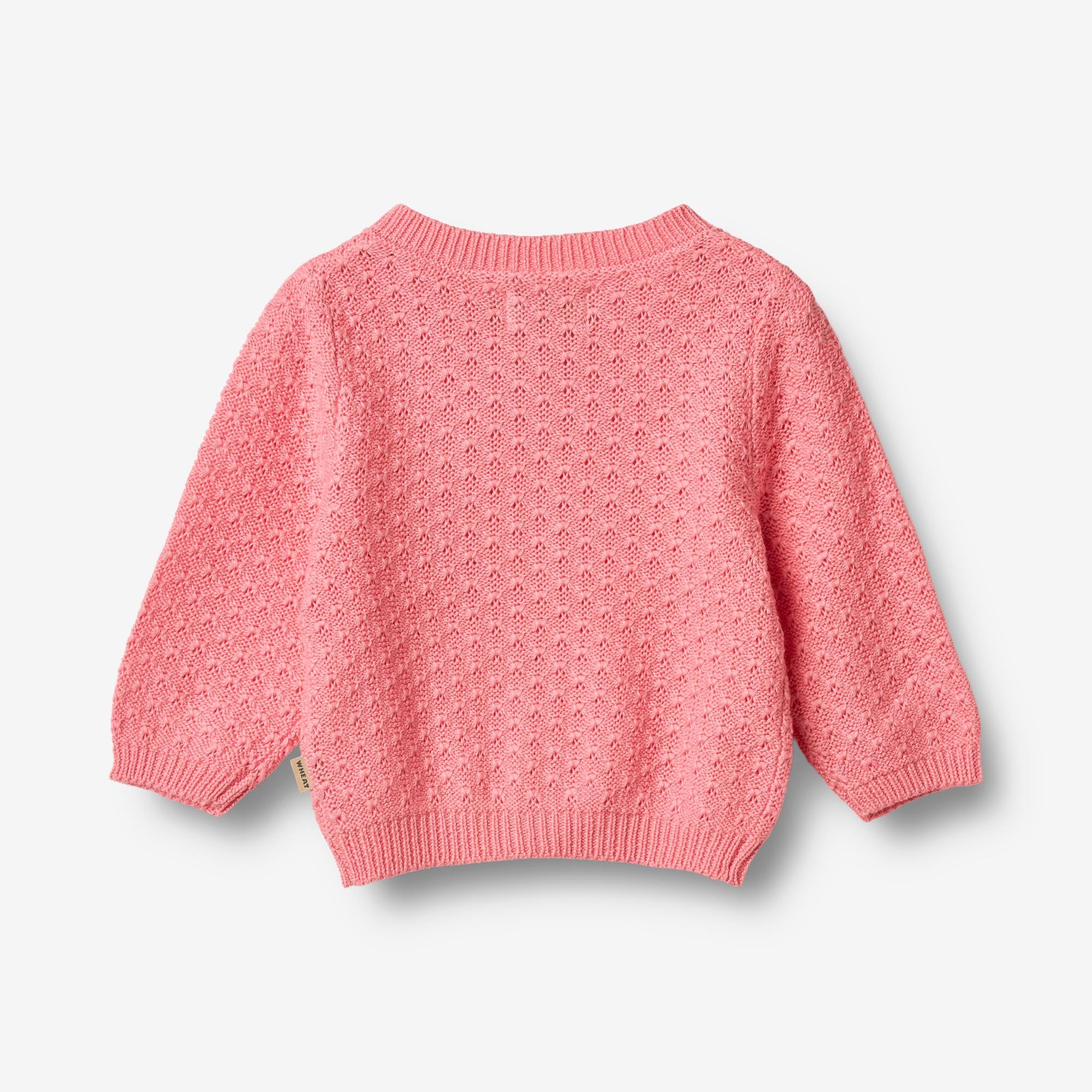 wheat-magnella-strickjacke-flamingo-pink-bio-baumwolle image 2