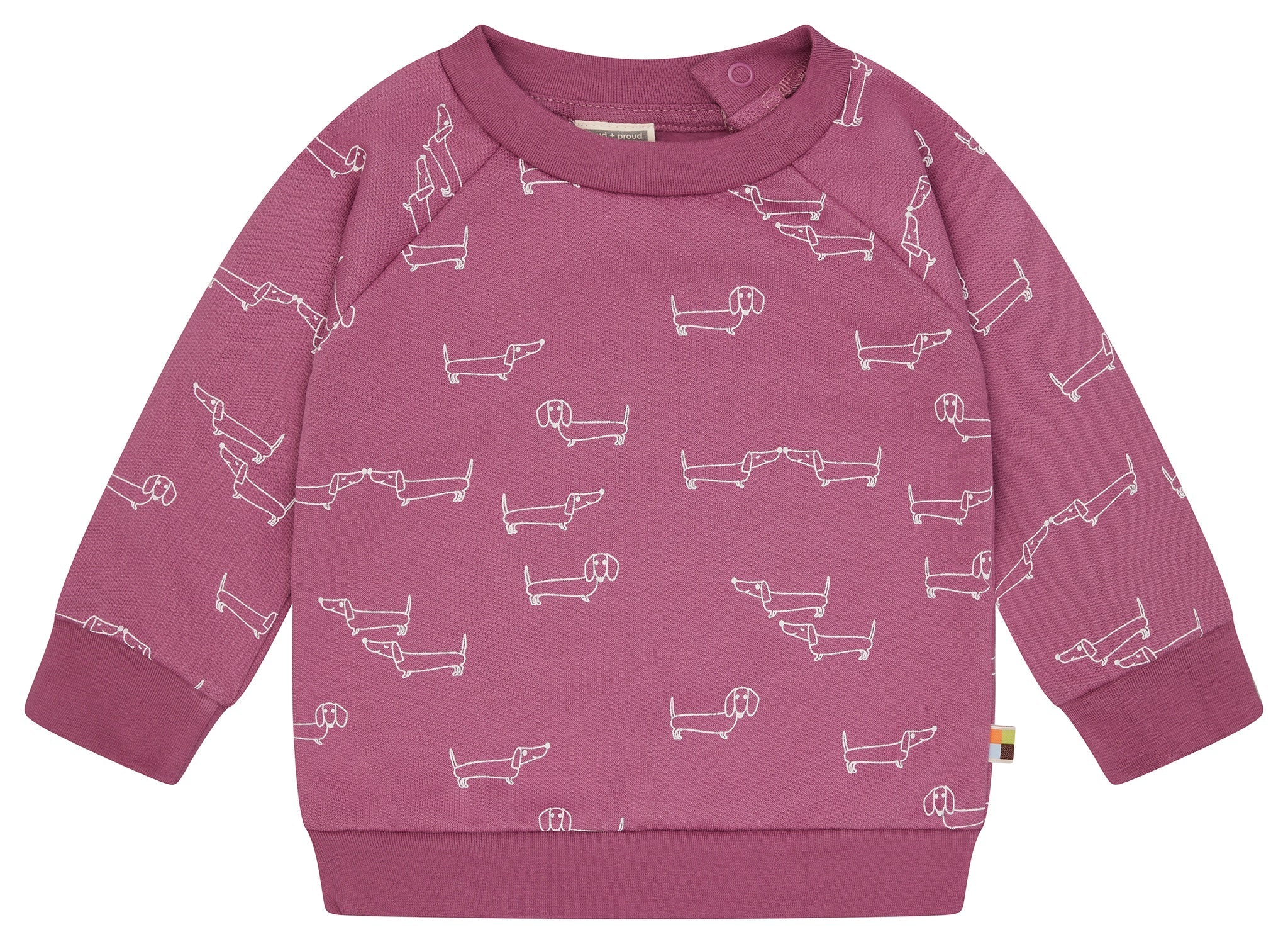 loud-proud-classics-sweatshirt-dackel-kinder-pullover-curry-bio image 4