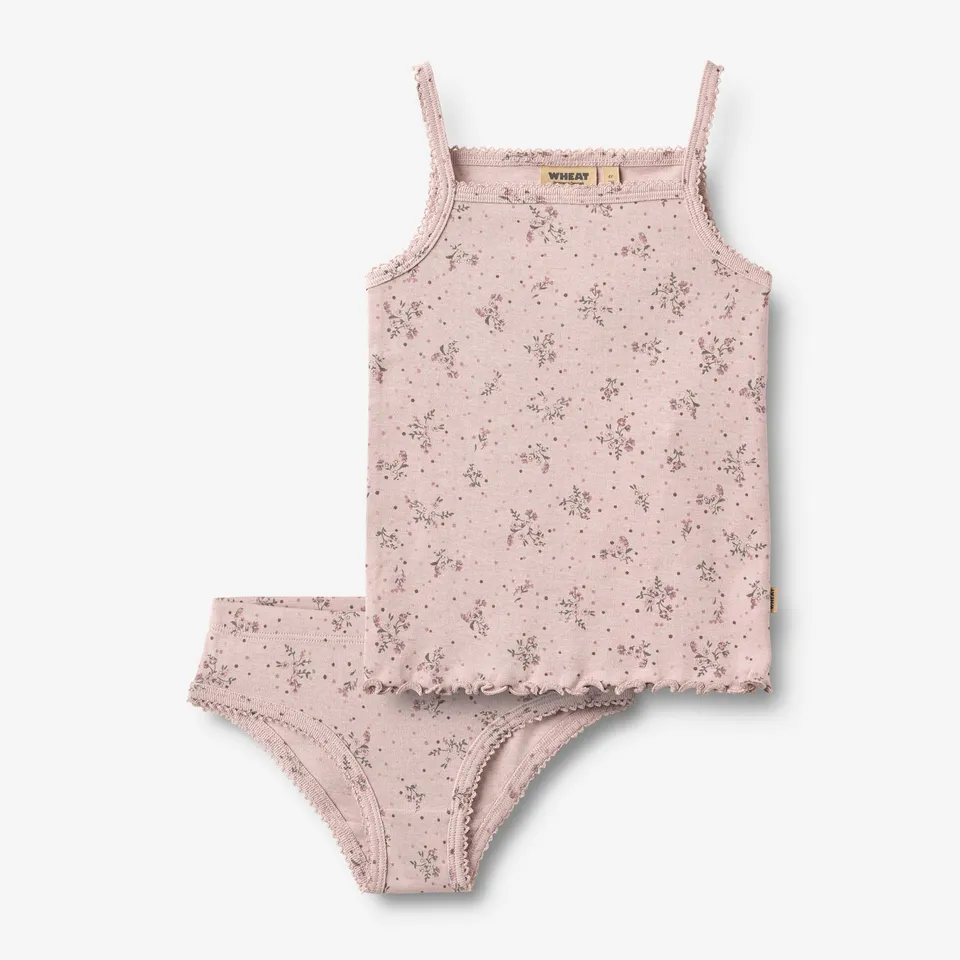 wheat-havanna-underwear-set-lilac-flowers-bio-baumwolle image 1
