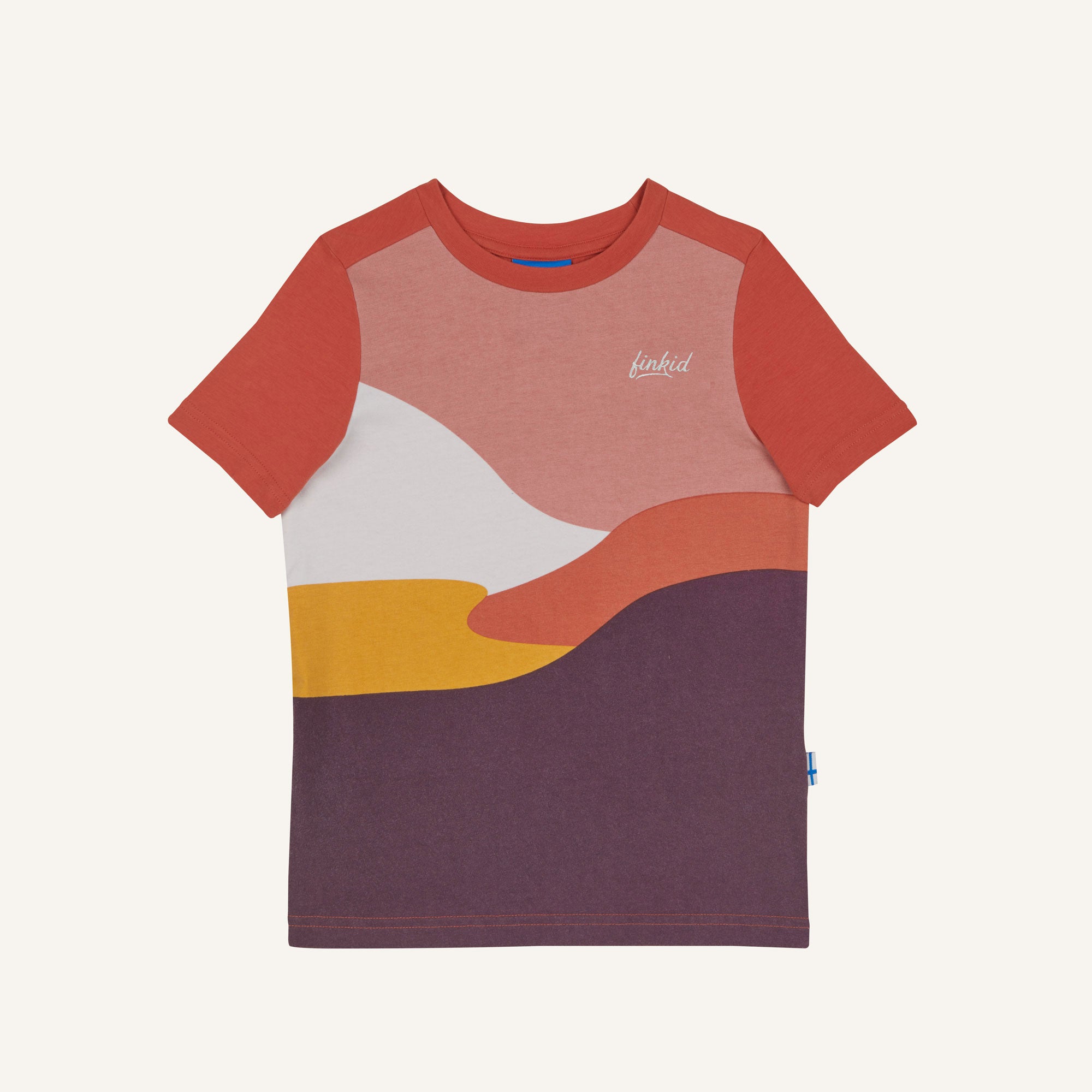 finkid-tanssi-kinder-t-shirt-kurzarm-fox-landschaftsprint image 3
