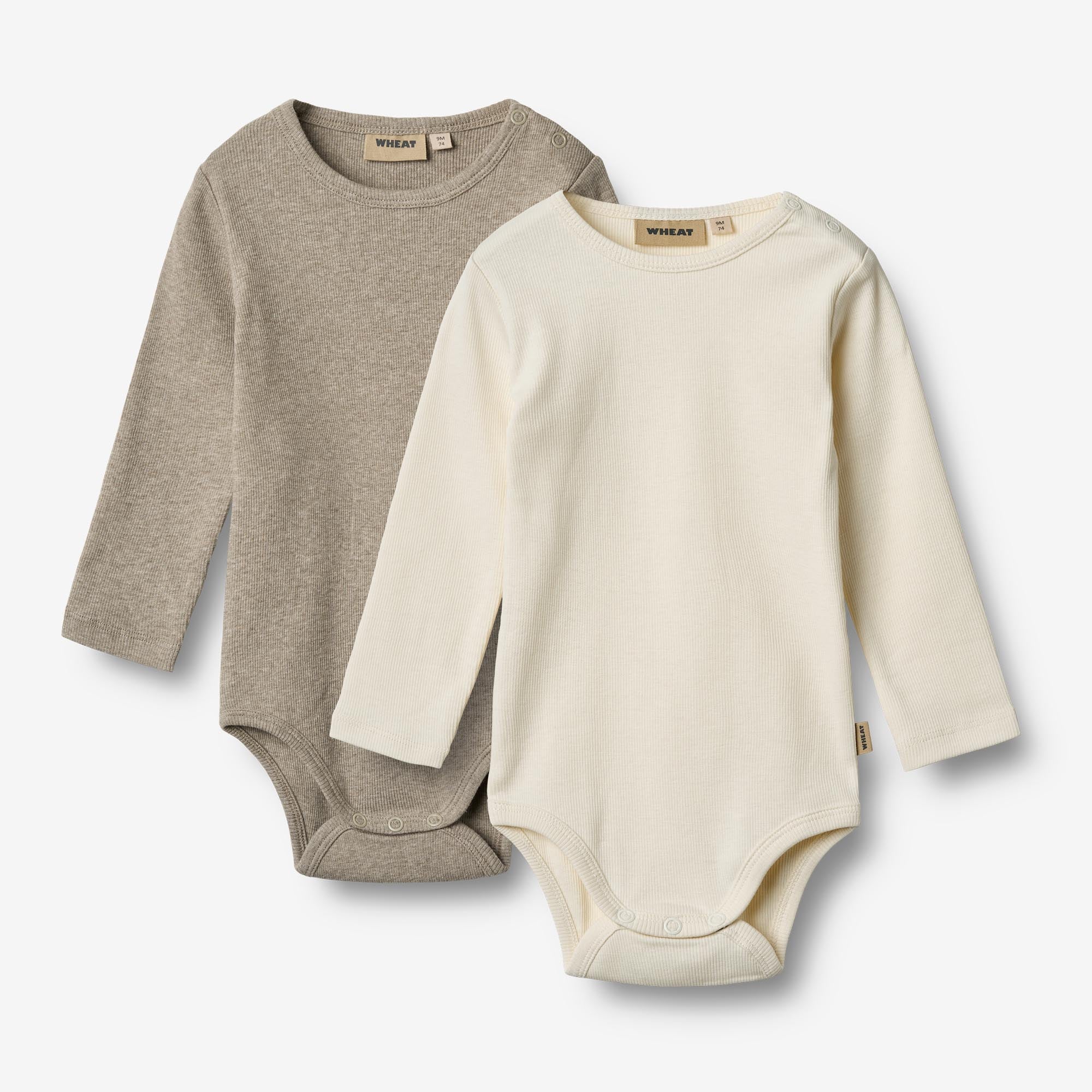 wheat-2-rib-body-l-s-spencer-babybody-gravel-melange-2er-pack image 2