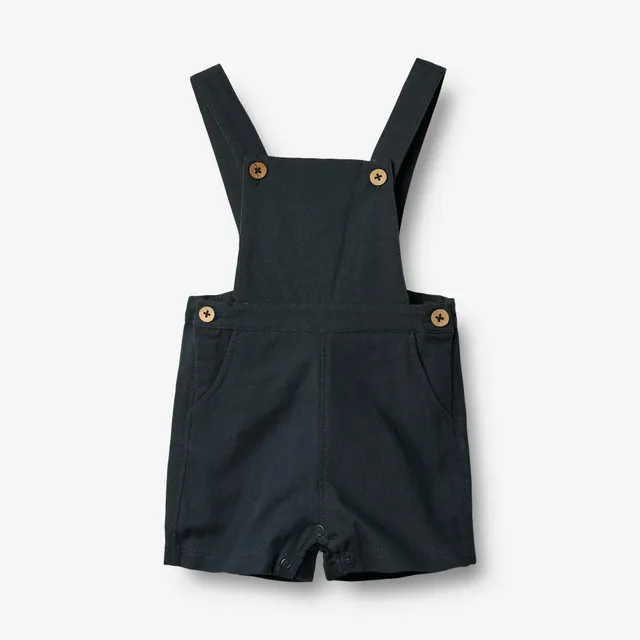 wheat-erik-overall-navy-baby-latzhose-kurz-bio-baumwolle image 1