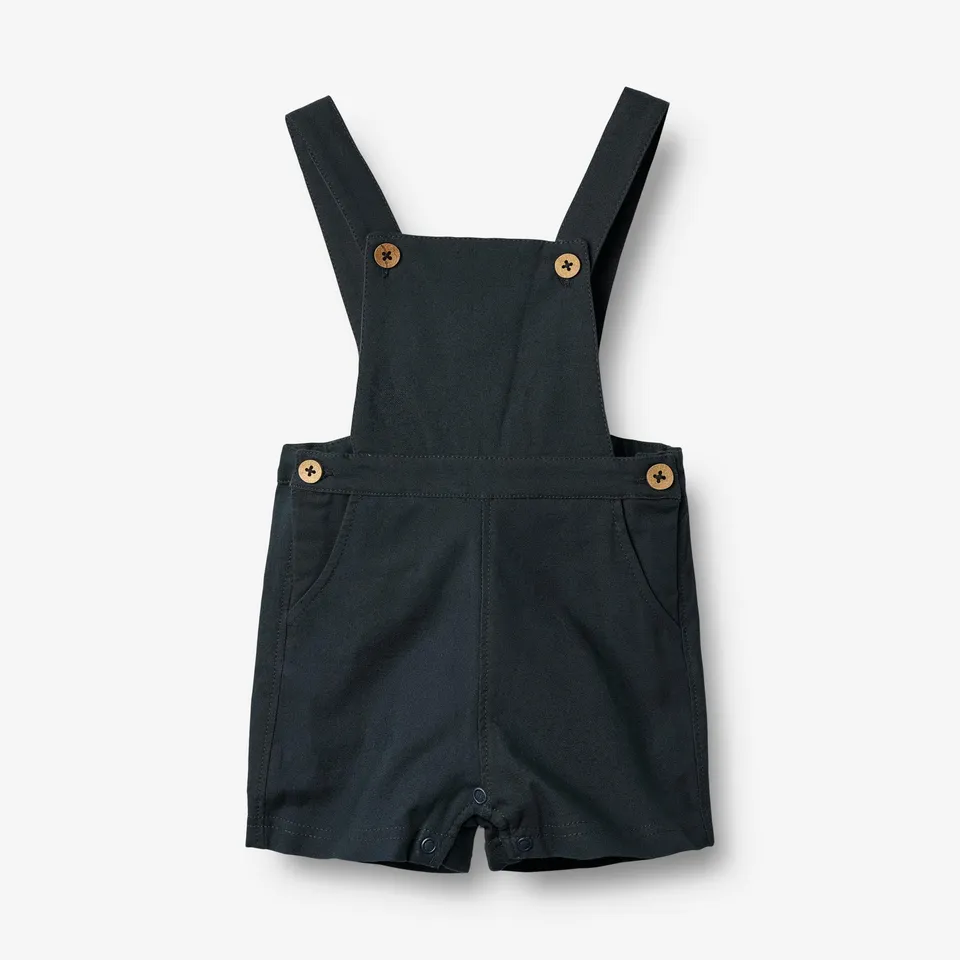 wheat-erik-overall-navy-baby-latzhose-kurz-bio-baumwolle image 1