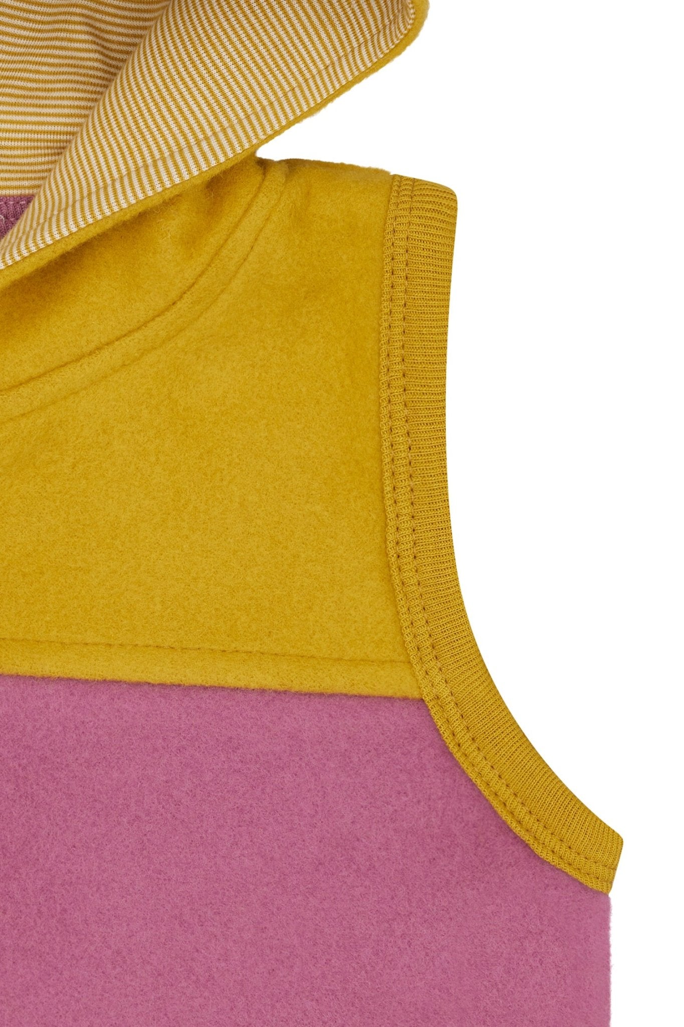 loud-proud-classics-weste-baumwoll-fleece-weste-curry-74-80 image 6