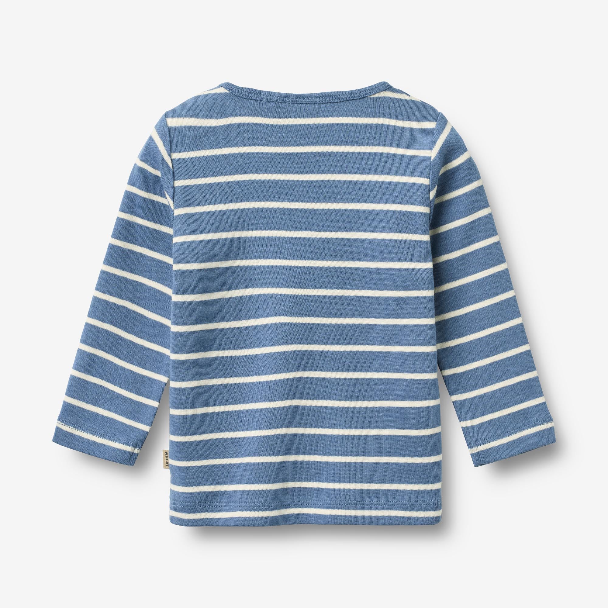 wheat-clothing-stig-langarmshirt-blue-stripe-baby-bio image 2