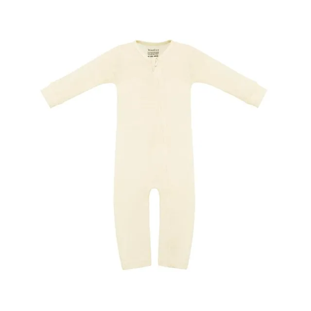 woolrex-baby-strampler-ohne-fuss-creme-62-68-merinowolle image 1
