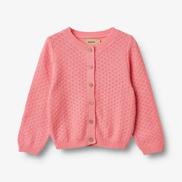 wheat-magnella-strickjacke-m-dchen-bio-baumwolle-pink image 1