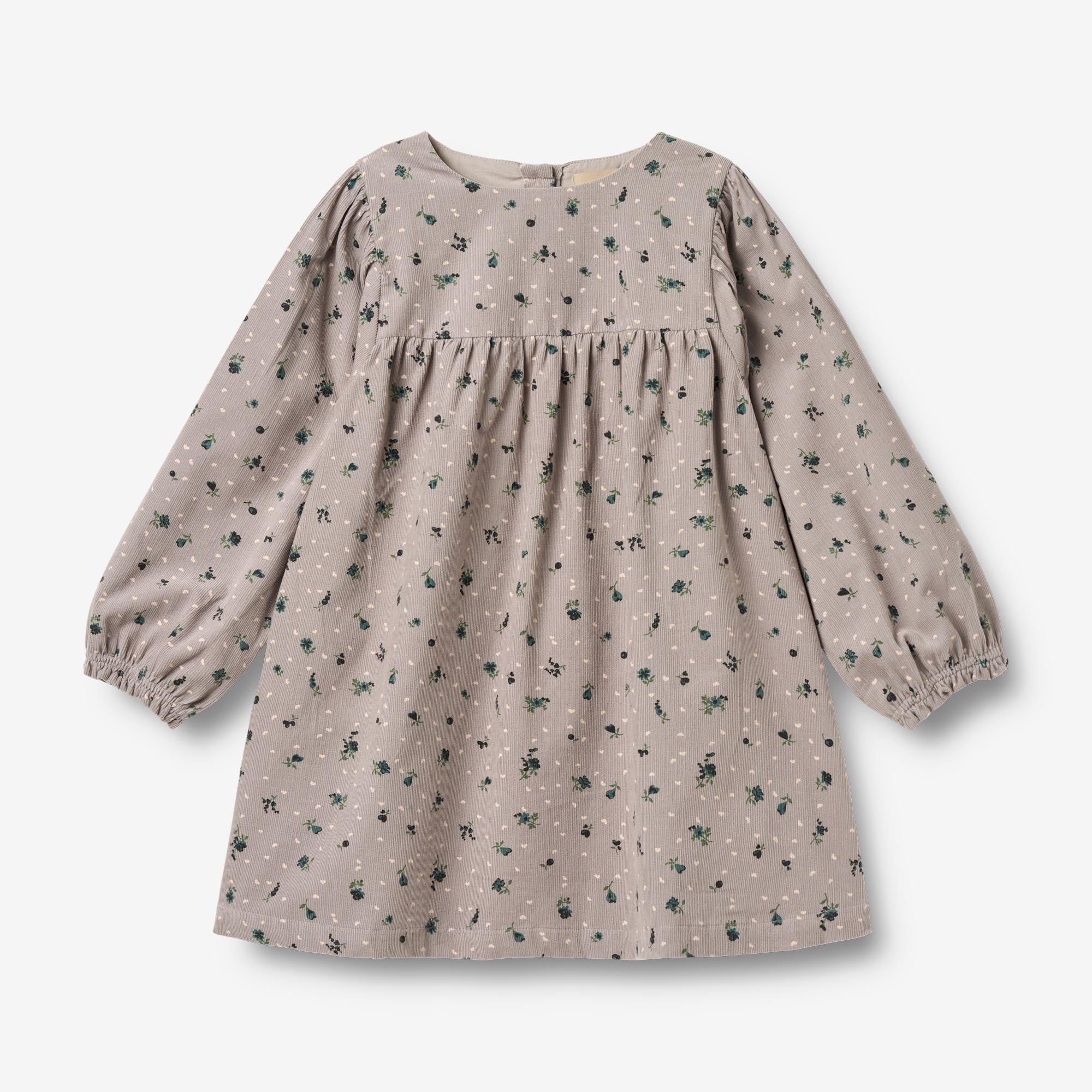 wheat-elvira-kleid-cord-dusty-purple-flower-hearts-bio-baumwolle image 1