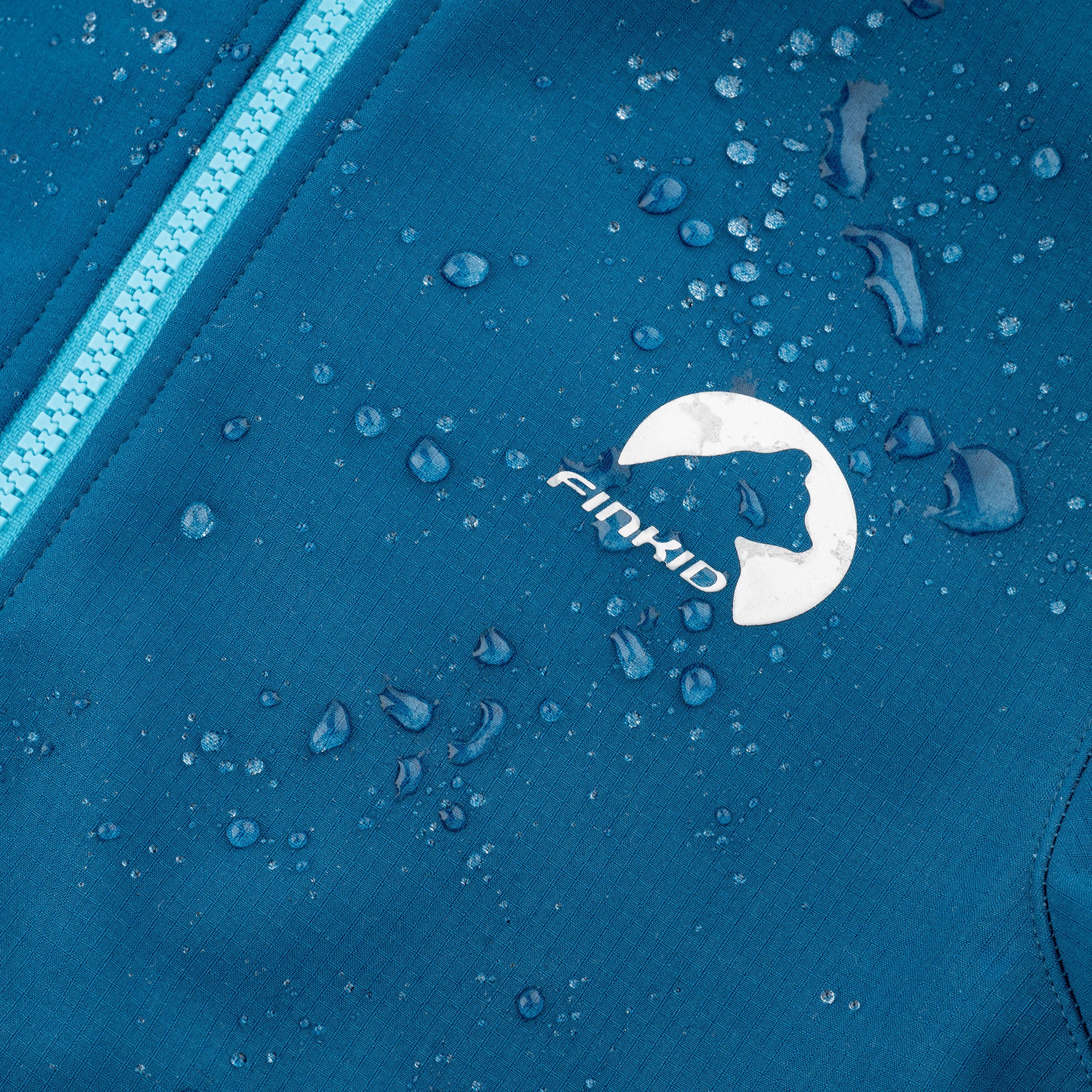 finkid-husky-kataja-shell-softshelljacke-kinder-ocean-peacock-fleece image 8