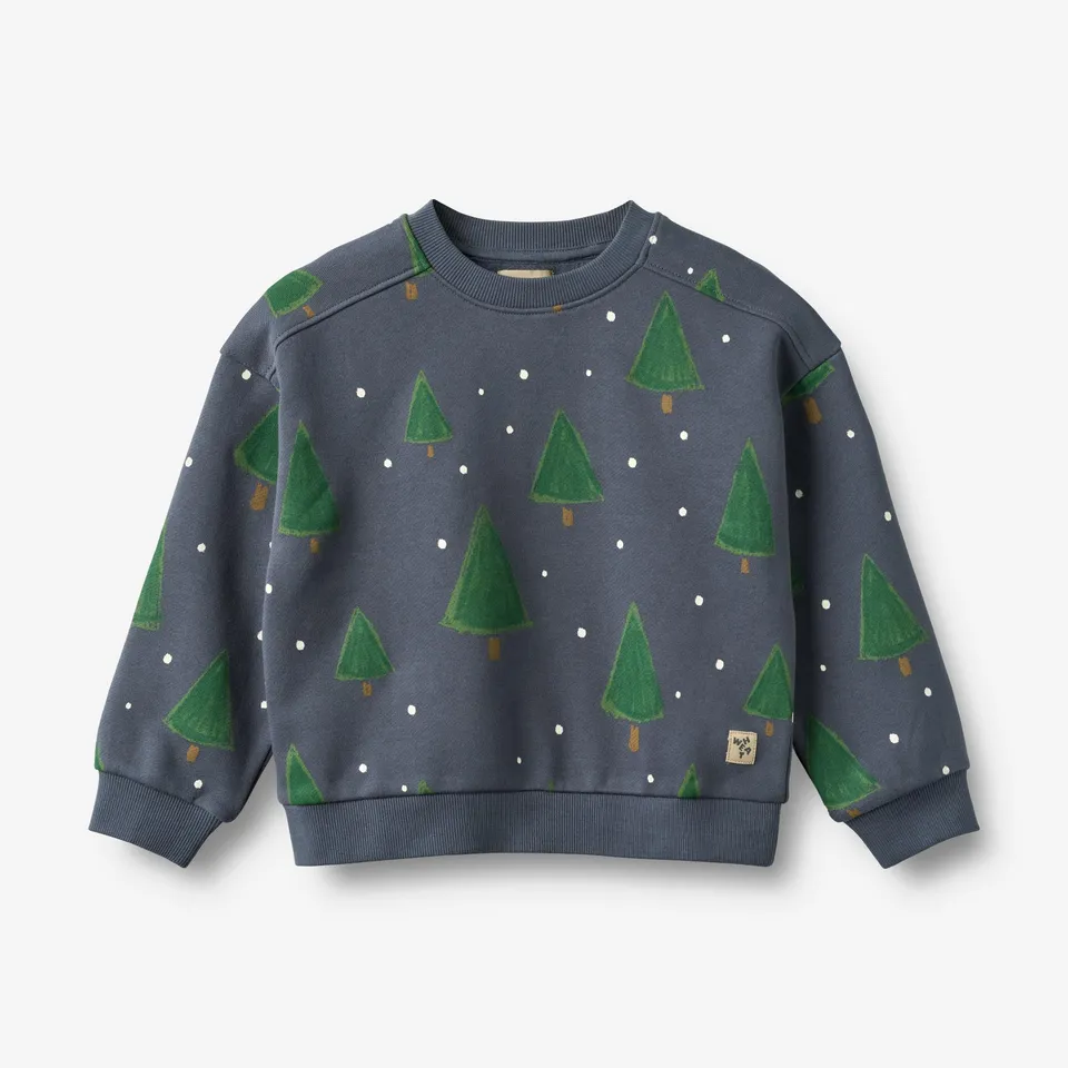 wheat-clothing-sandro-sweatshirt-greyblue-holiday-bio-baumwolle image 1