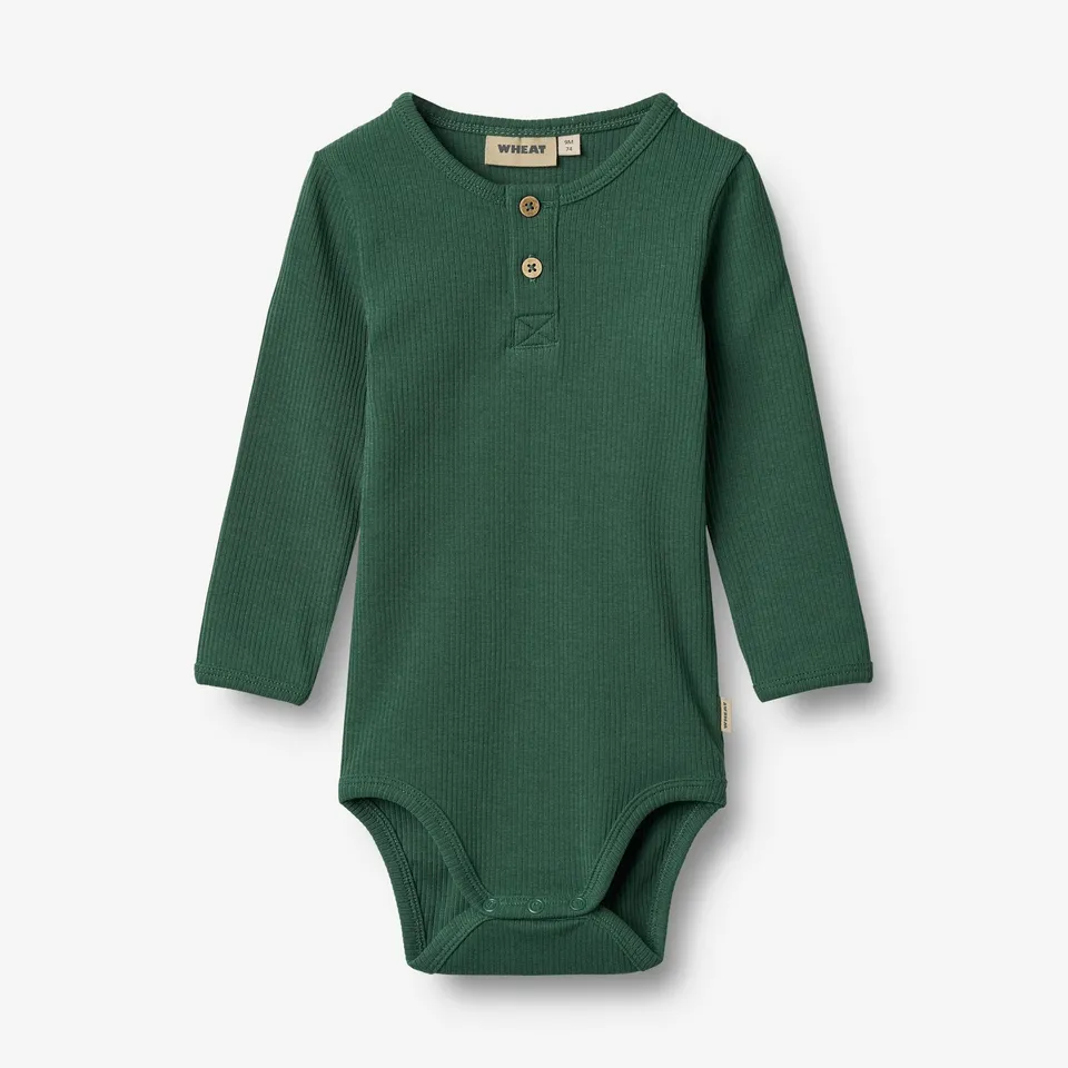 wheat-benny-body-langarm-baby-green-tea-bio-baumwolle image 1