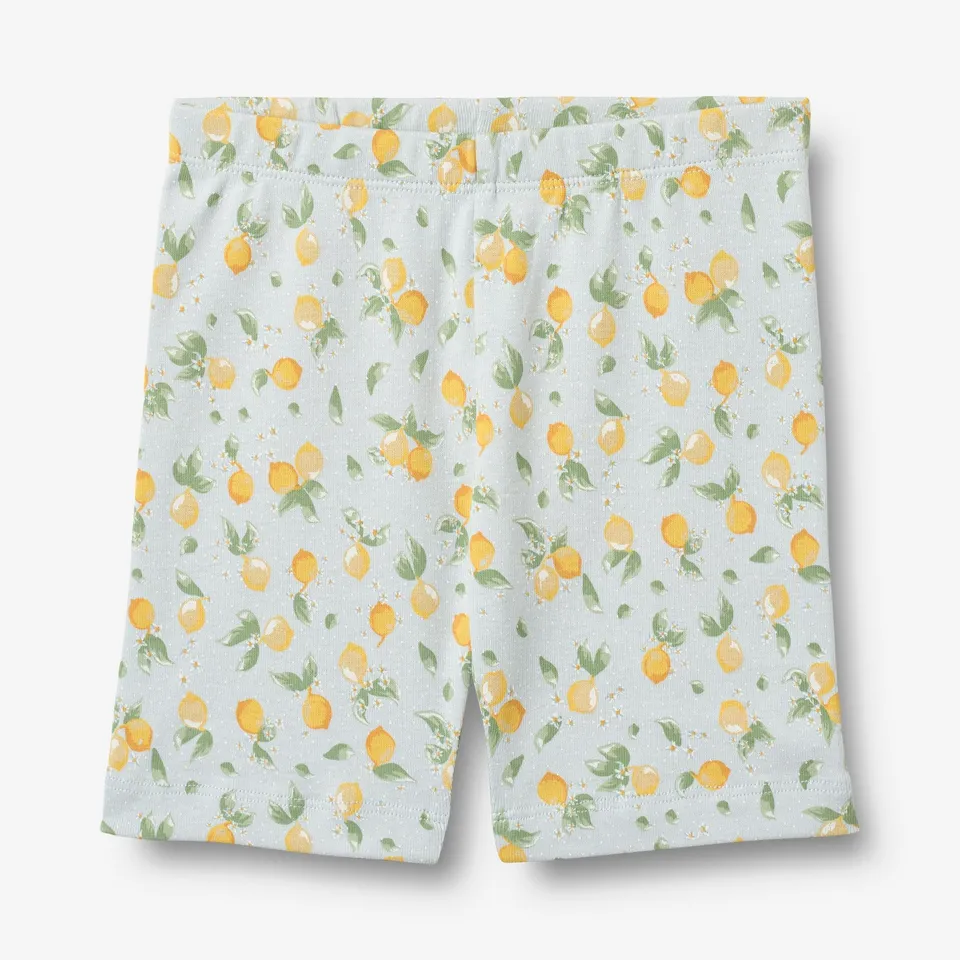 wheat-clothing-anne-bike-shorts-summer-blue-citrus-baumwolle image 1