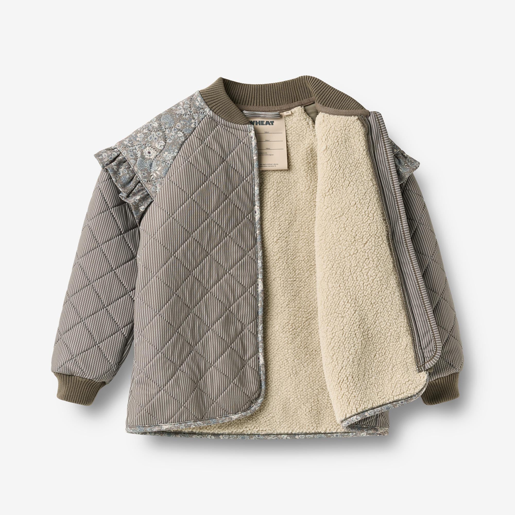 wheat-ellas-thermo-jacke-brown-stripe-wattiert image 6