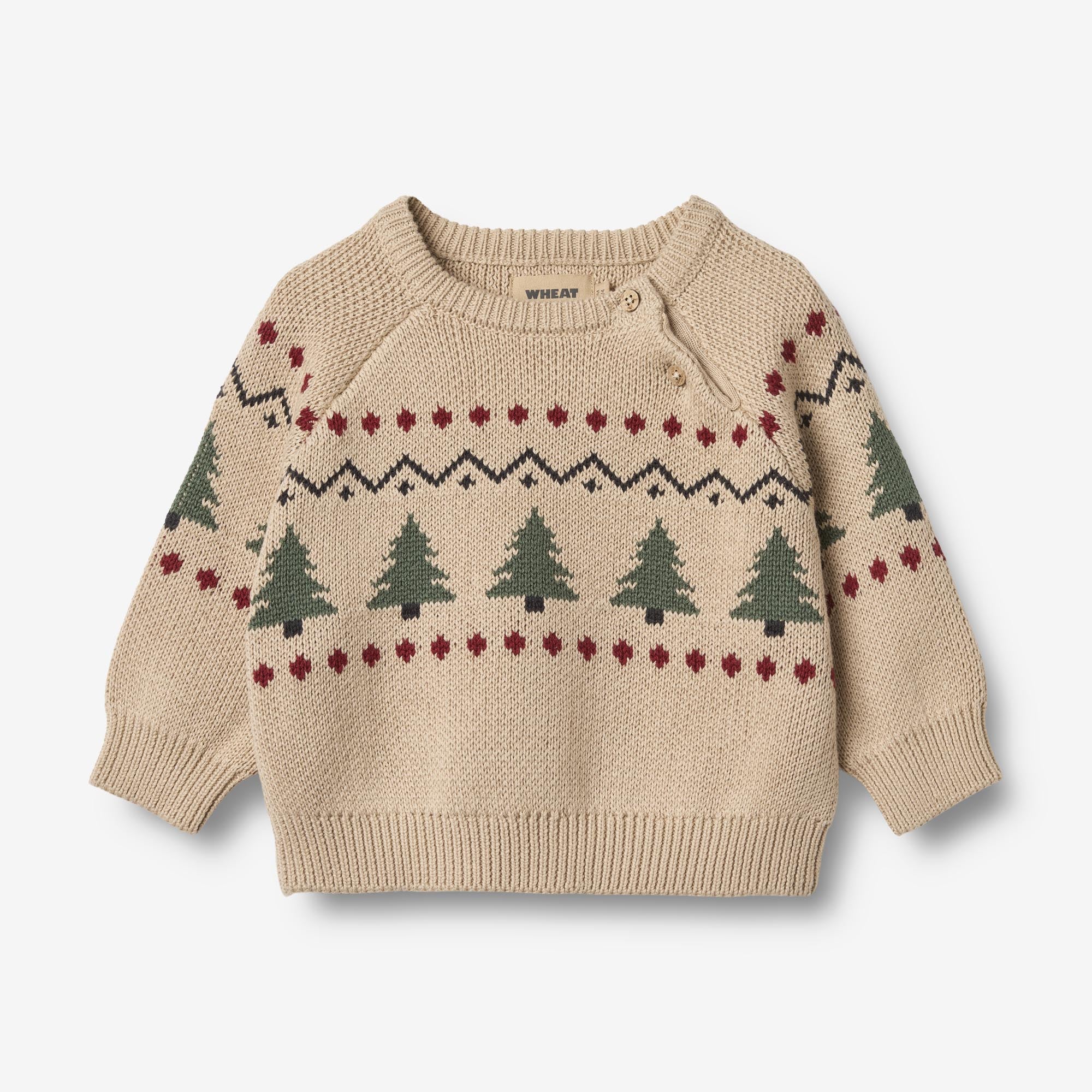 wheat-balou-pullover-warm-sand-baby-bio-baumwolle image 1
