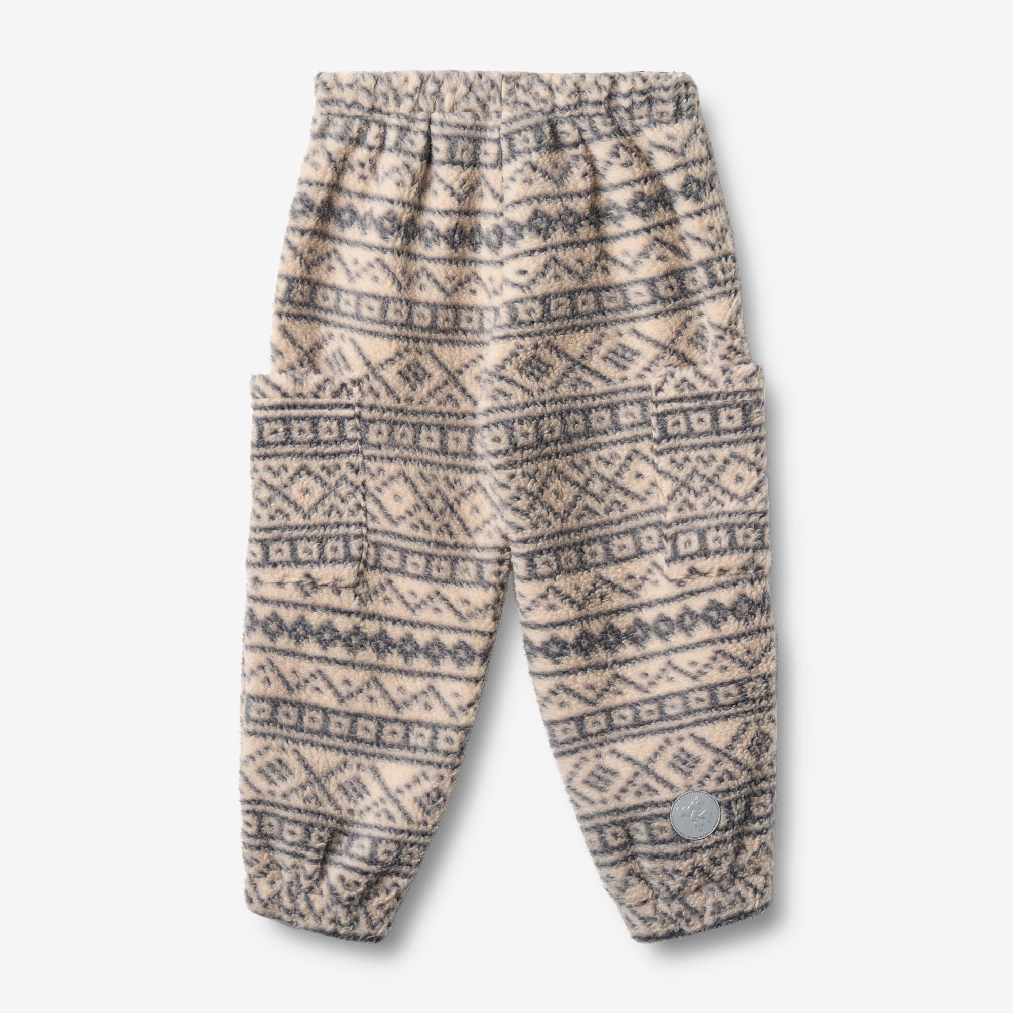 wheat-suun-fleecehose-warm-sand-jacquard-recycling image 2