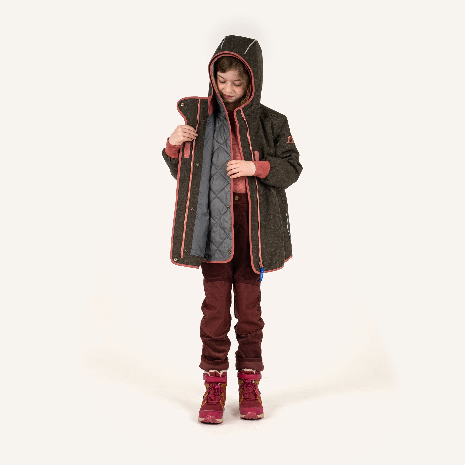 finkid-aina-ice-2in1-winterjacke-chocolate-110-120-wasserdicht image 7