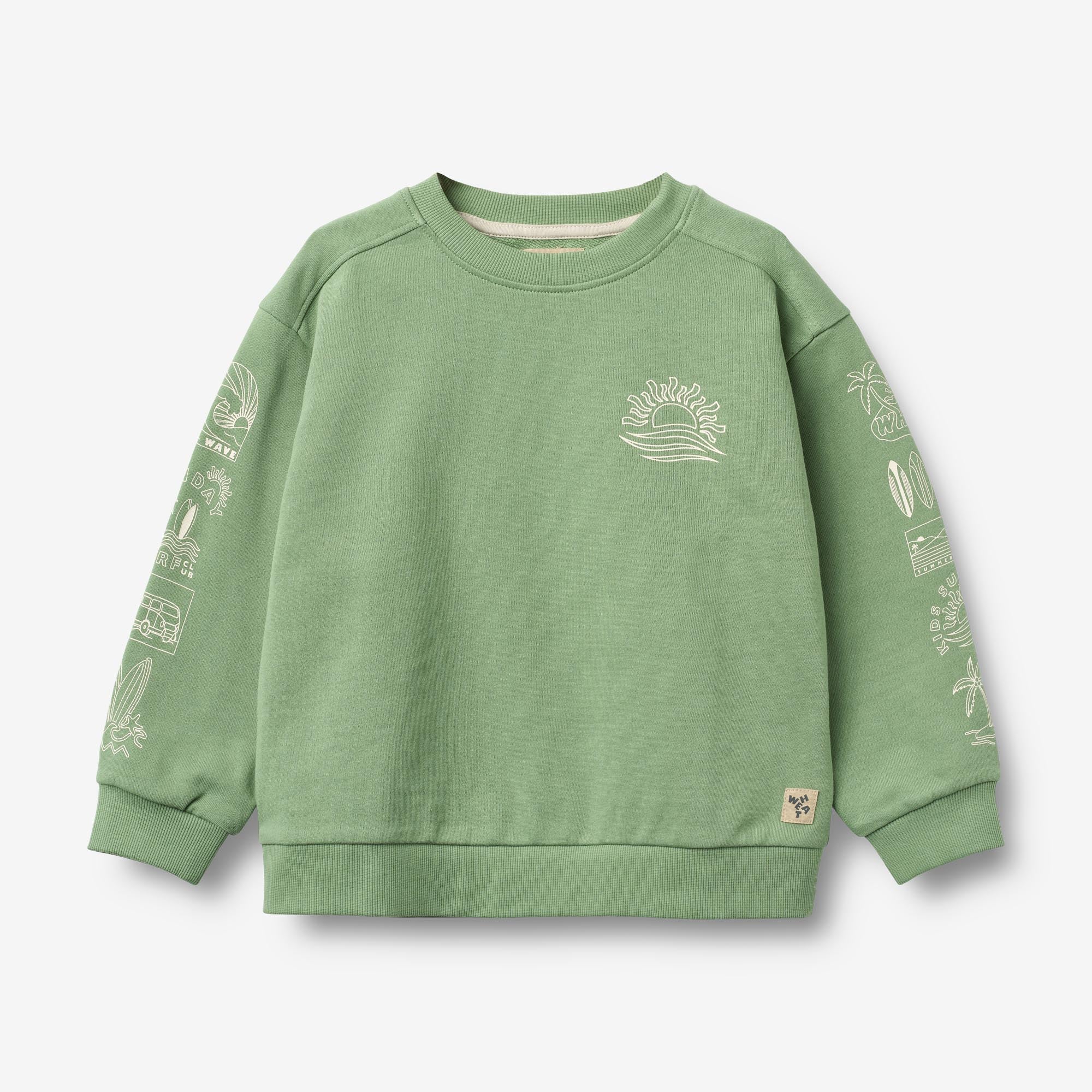 wheat-ellis-sweatshirt-jade-green-bio-baumwolle-kinder image 1