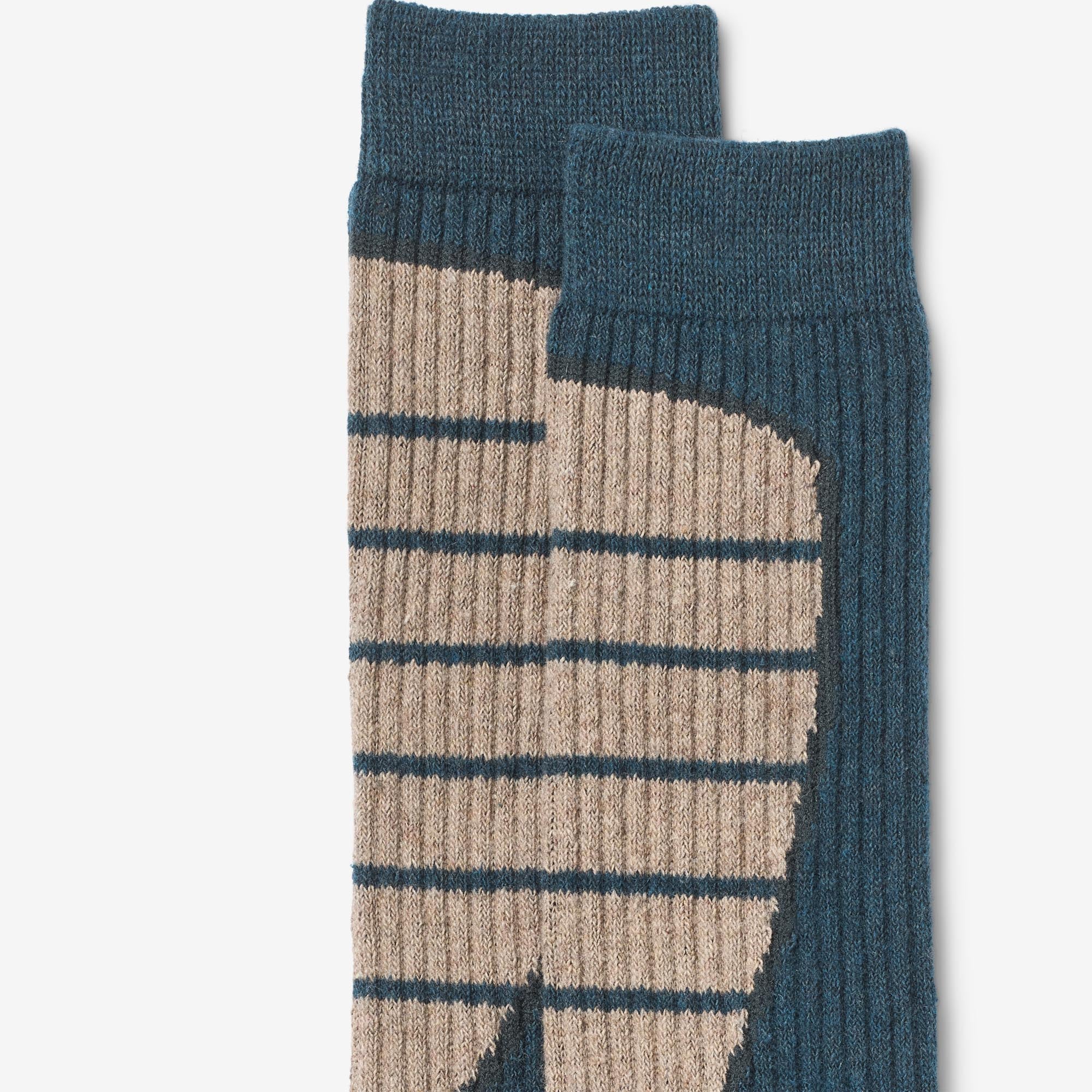 wheat-outerwear-varmo-skisocken-dunkel-petrol-2er-pack-wolle image 3