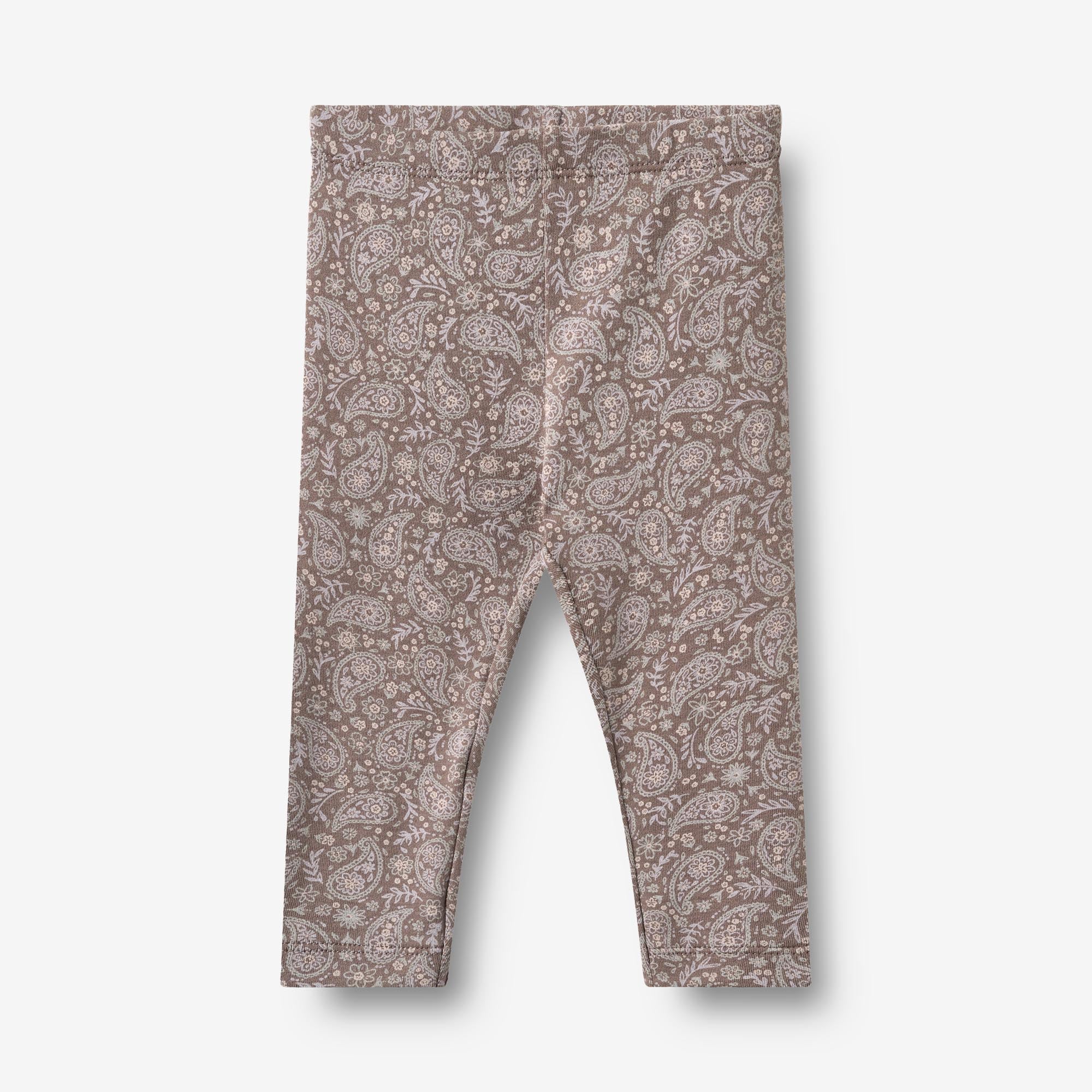 wheat-jules-leggings-purple-plum-paisley-baby-bio-baumwolle image 1