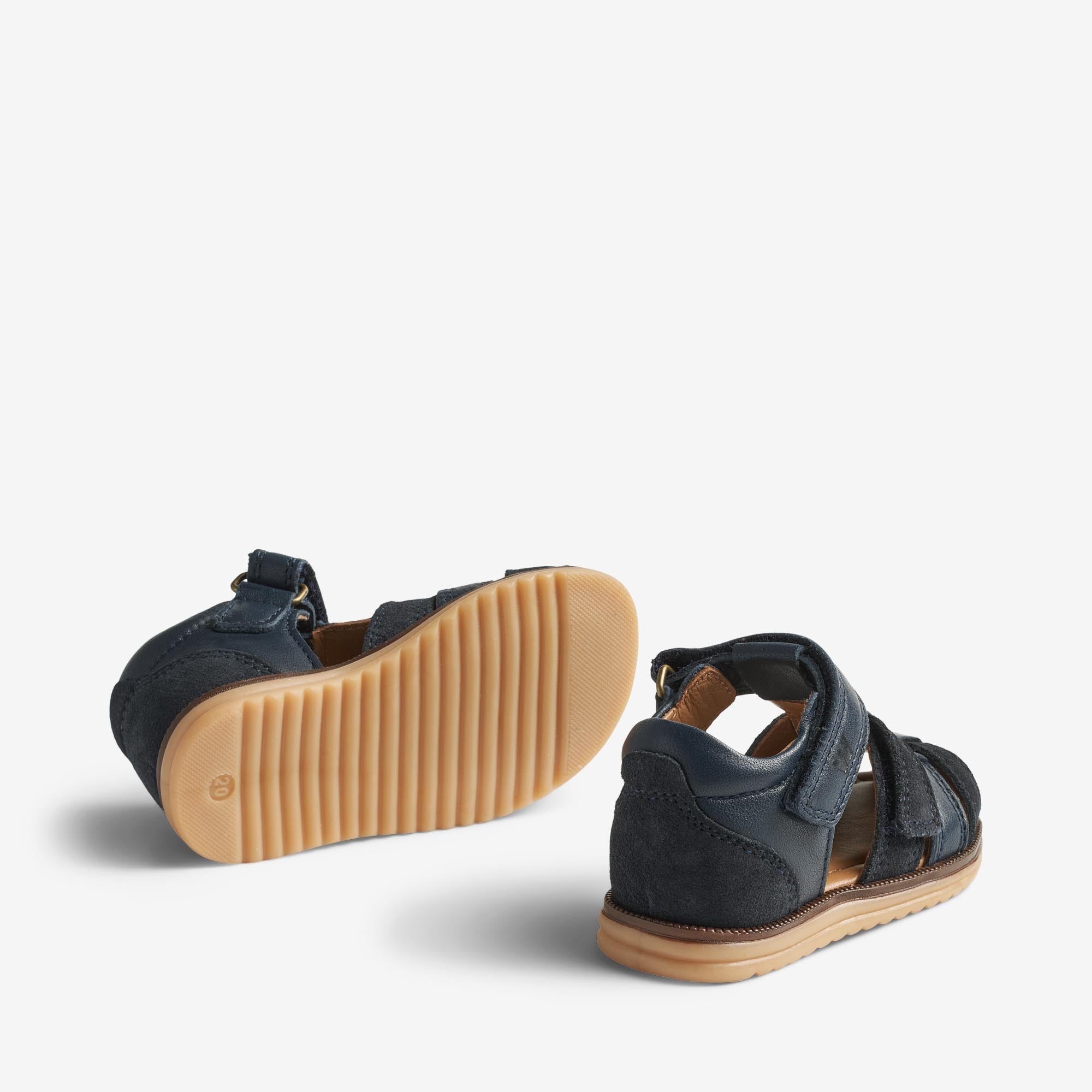 wheat-sky-lauflern-sandale-navy-stripe-leder image 3