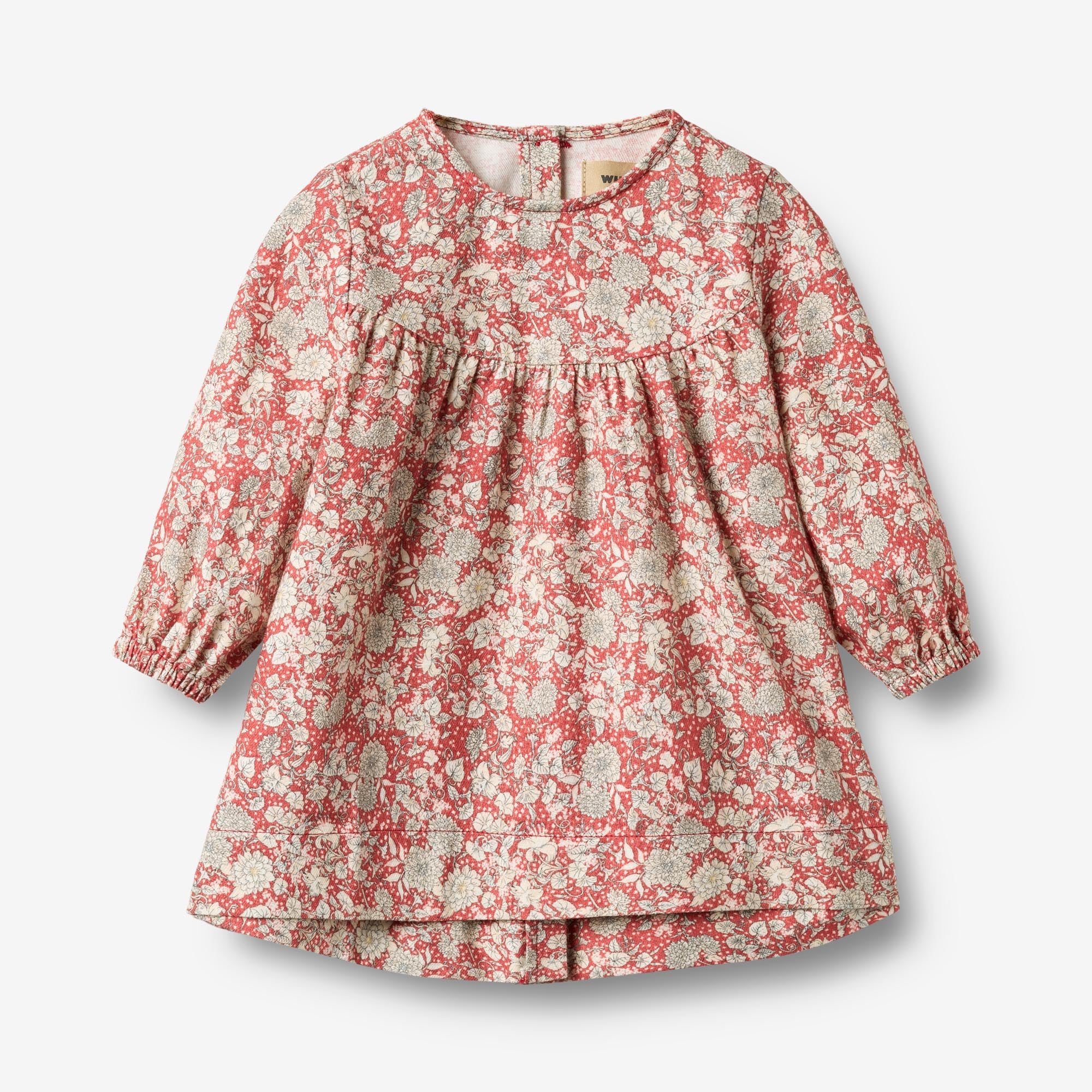 wheat-fenja-kleid-l-s-raspberry-flowers-bio-baumwolle image 1