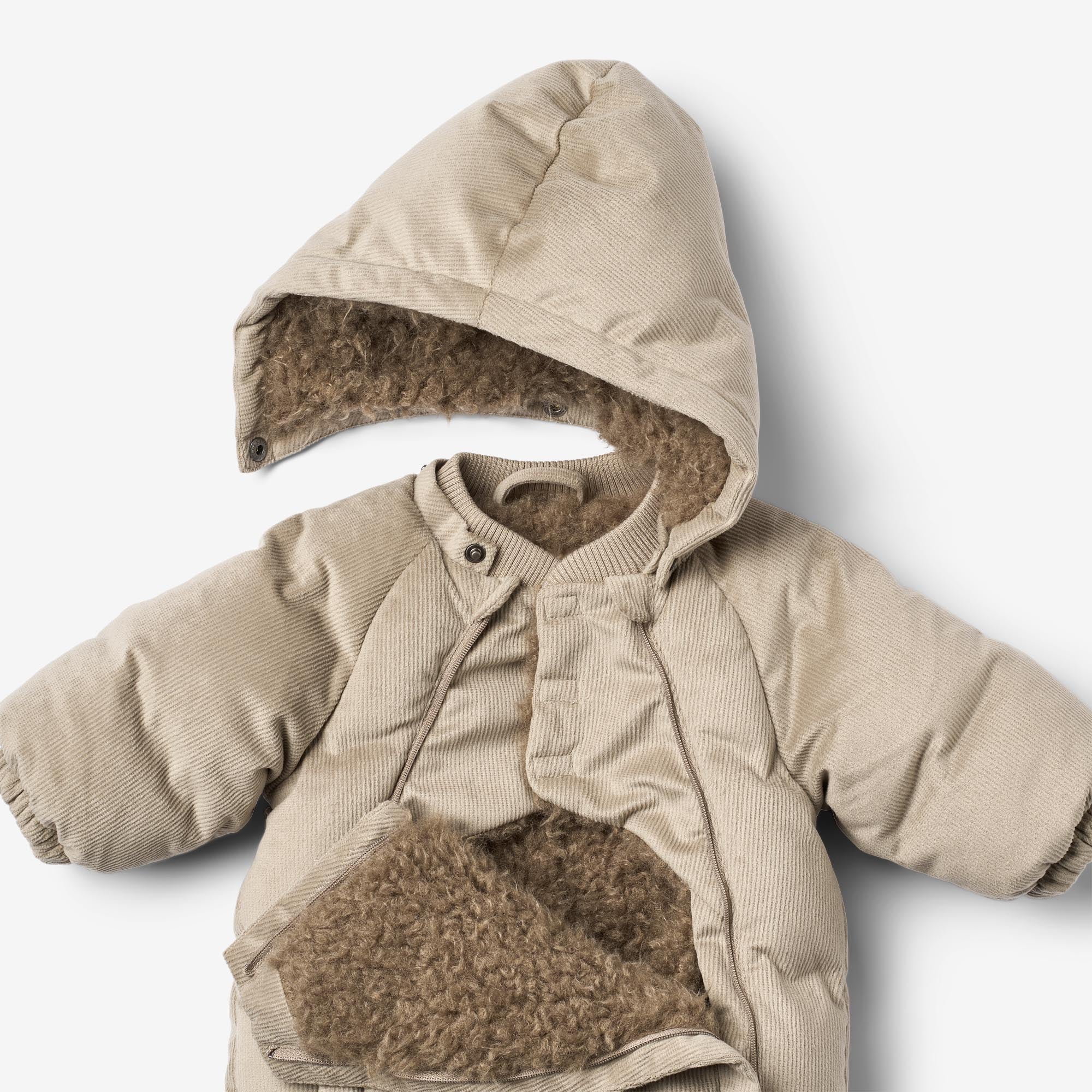 wheat-nallo-puffer-babyanzug-grey-stone-cord-schneeanzug image 3
