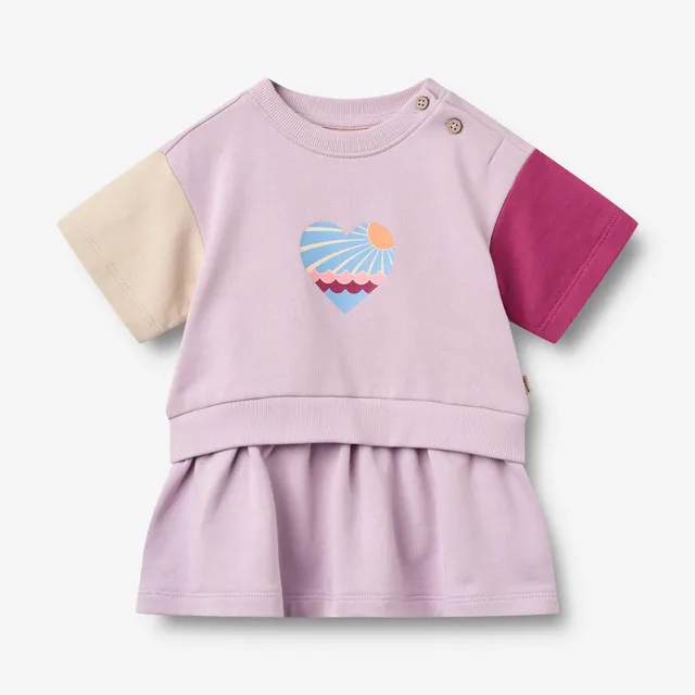 wheat-mey-sweatkleid-lavender-glow-bio-baumwolle image 1