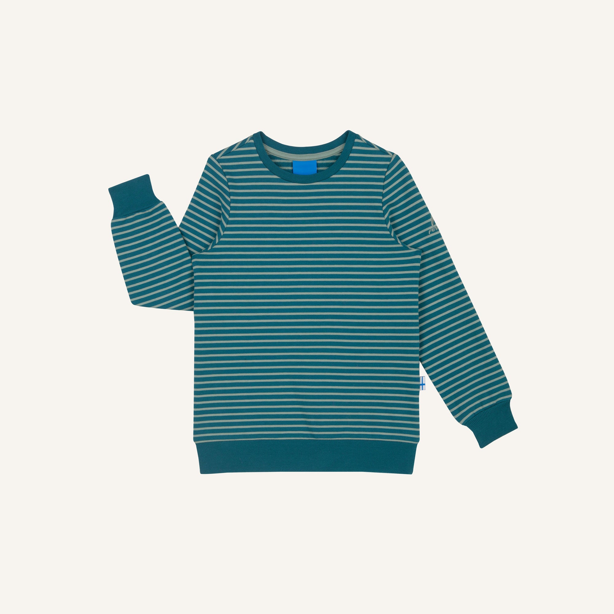 finkid-uniikki-longsleeve-deep-teal-110-120-biobaumwolle image 3
