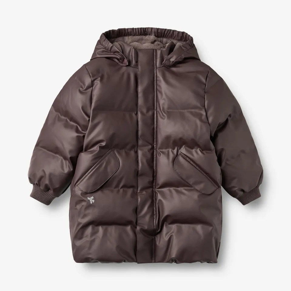 wheat-coast-pu-puffer-jacket-chocolate-plum-wasserdicht image 1