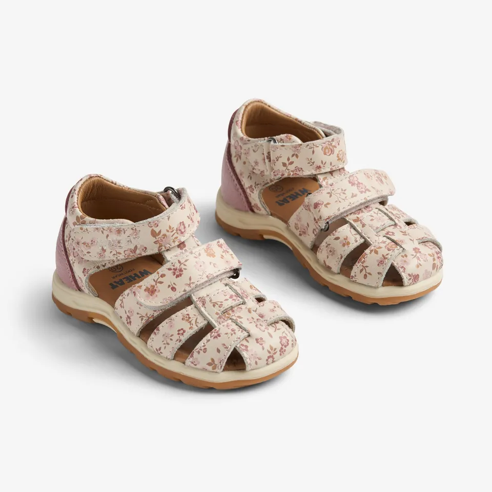 wheat-frei-sandale-rose-flowers-leder image 1