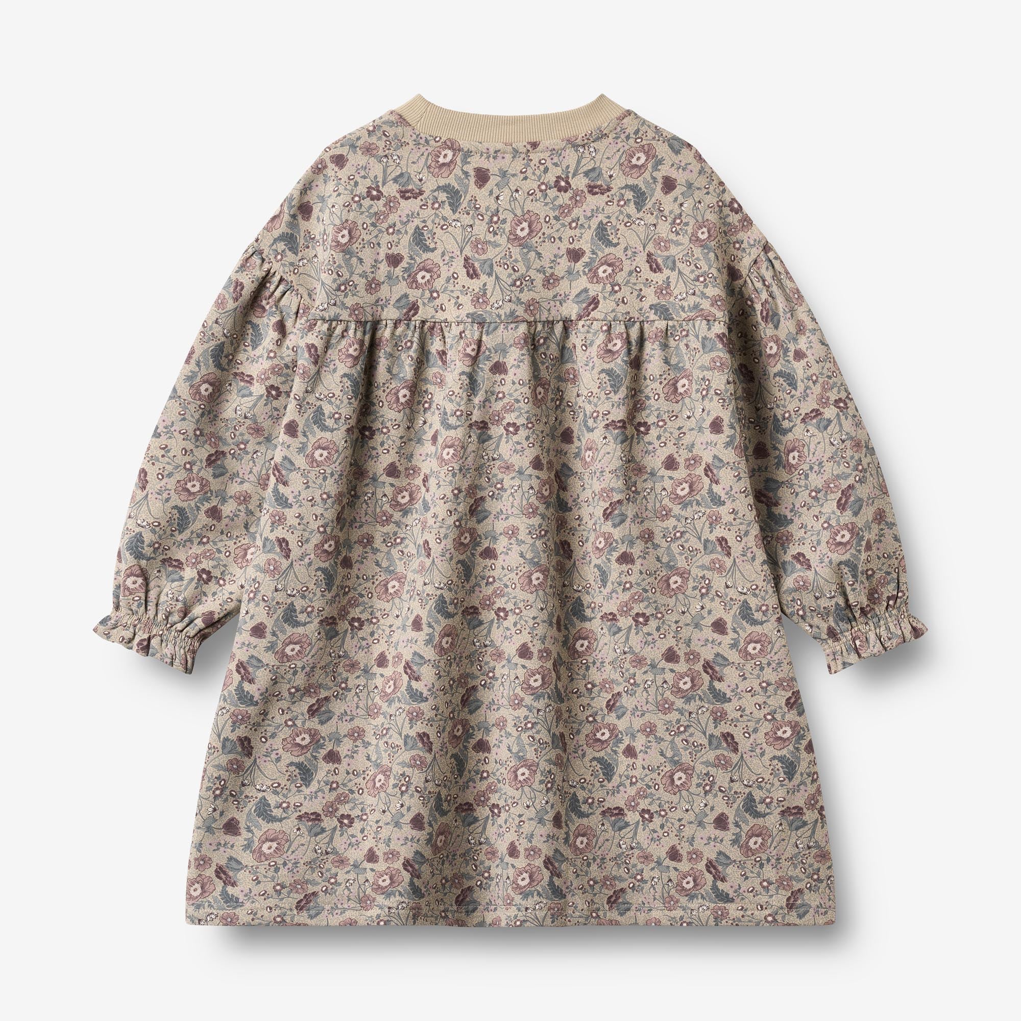 wheat-lilja-sweatkleid-soft-sand-flowers-bio-baumwolle image 2