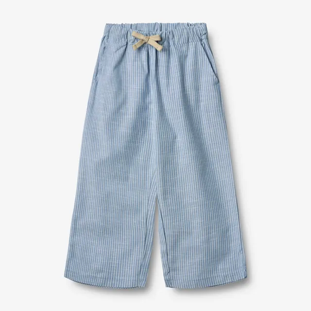 wheat-sasha-kinderhose-blue-stripe-bio-baumwolle image 1