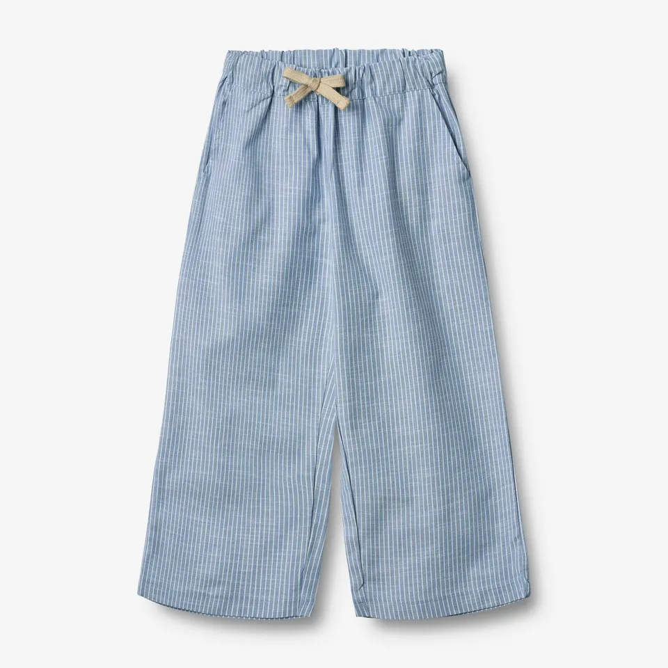 wheat-sasha-kinderhose-blue-stripe-bio-baumwolle image 1
