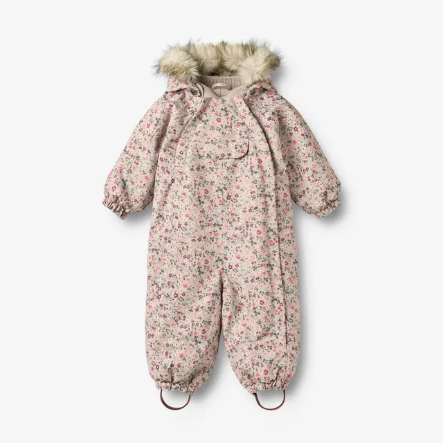 wheat-nickie-schneeanzug-grey-moon-flowers-wasserdicht-baby image 1