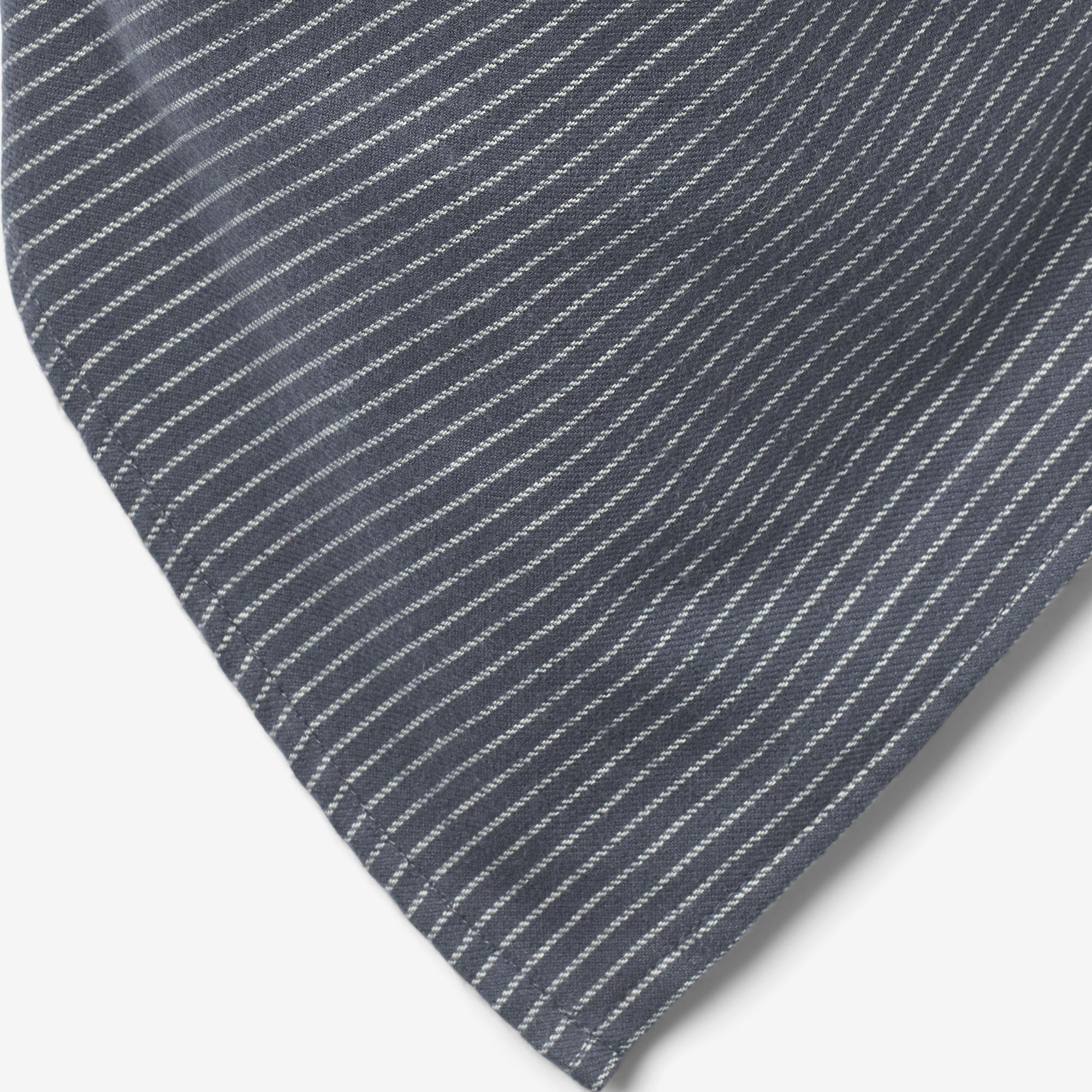 wheat-marlow-halstuch-greyblue-slub-stripe image 5