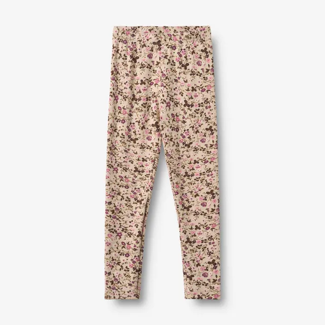 wheat-jules-leggings-soft-sand-flower-wine-bio-jersey image 1