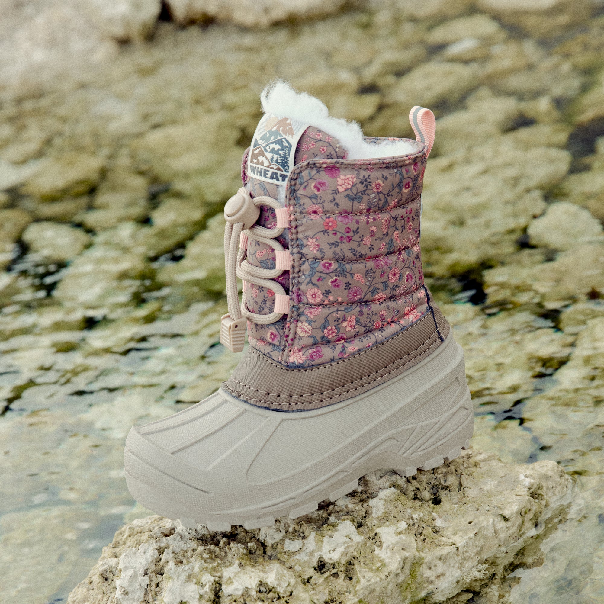 wheat-aleex-winterstiefel-portabella-flowers-wasserdicht image 3