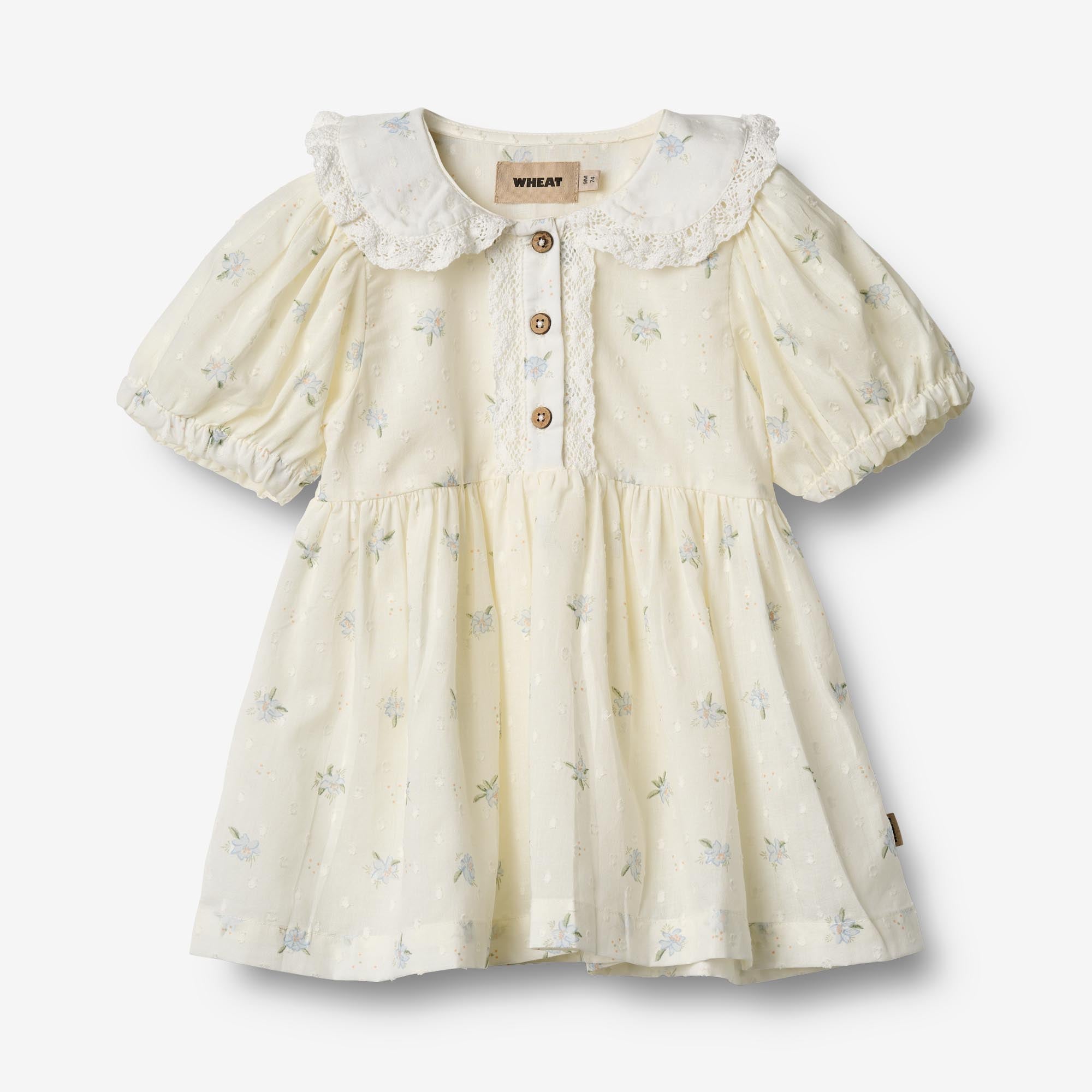wheat-adele-kleid-blue-flowers-bio-baumwolle-baby image 1
