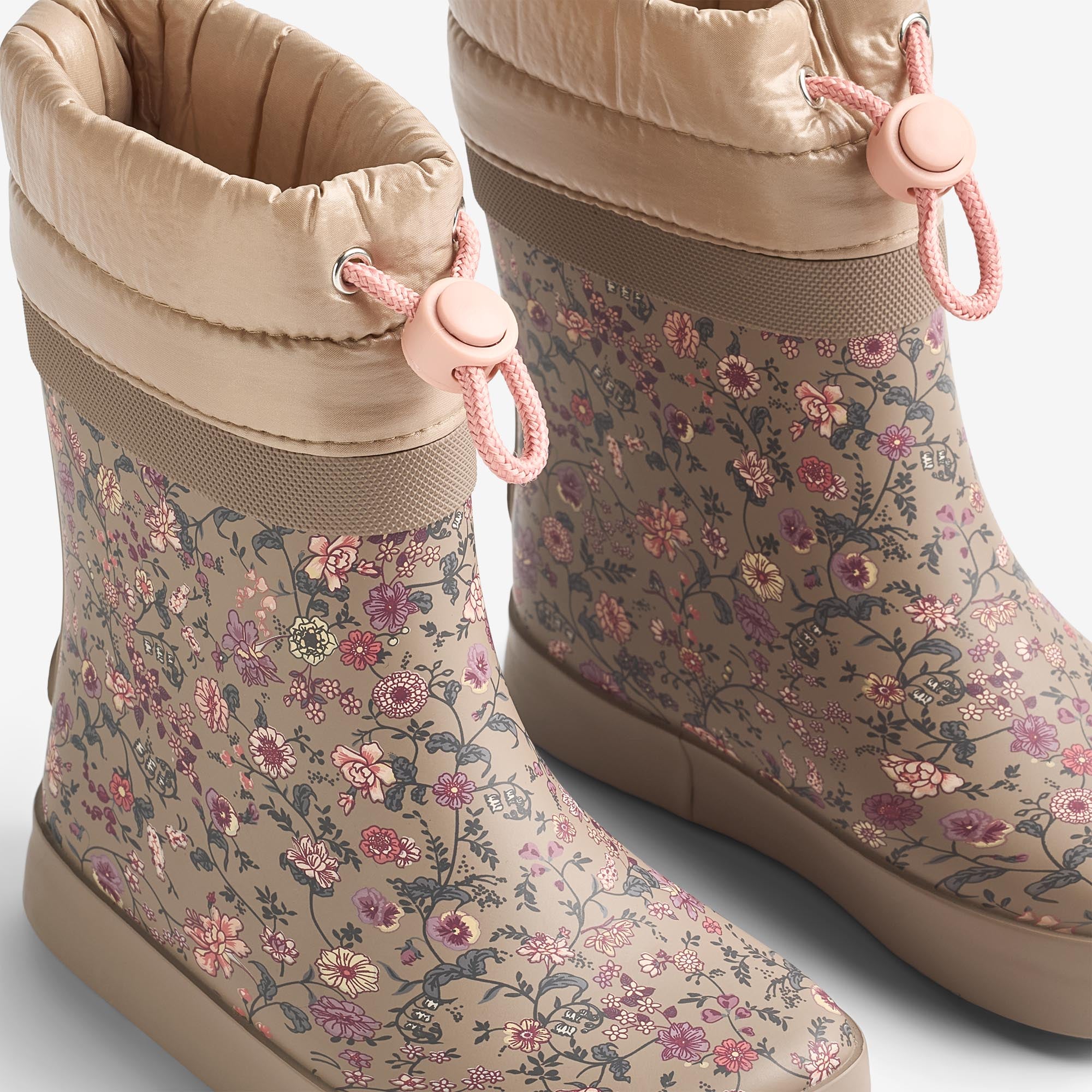 wheat-arden-thermo-gummistiefel-portabella-flowers-barfu image 6