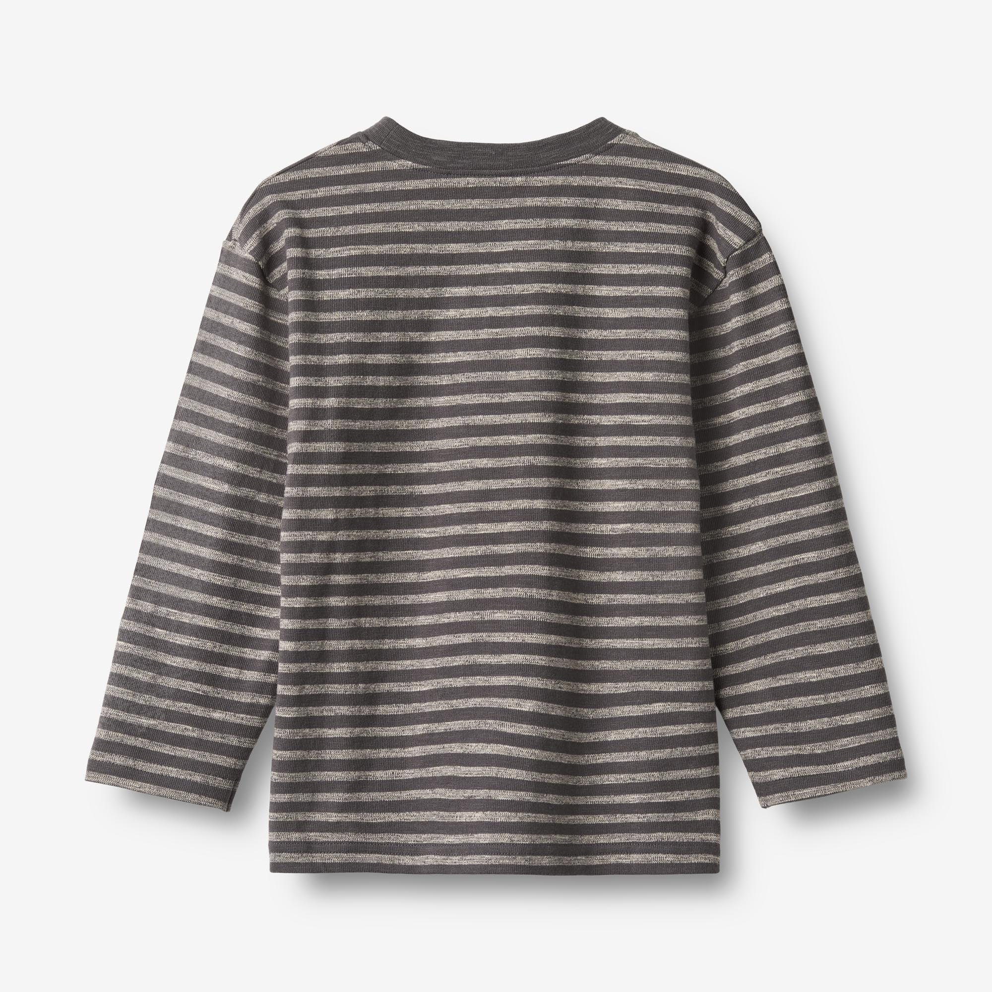 wheat-clothing-ross-langarmshirt-dark-charcoal-stripe-bio image 2