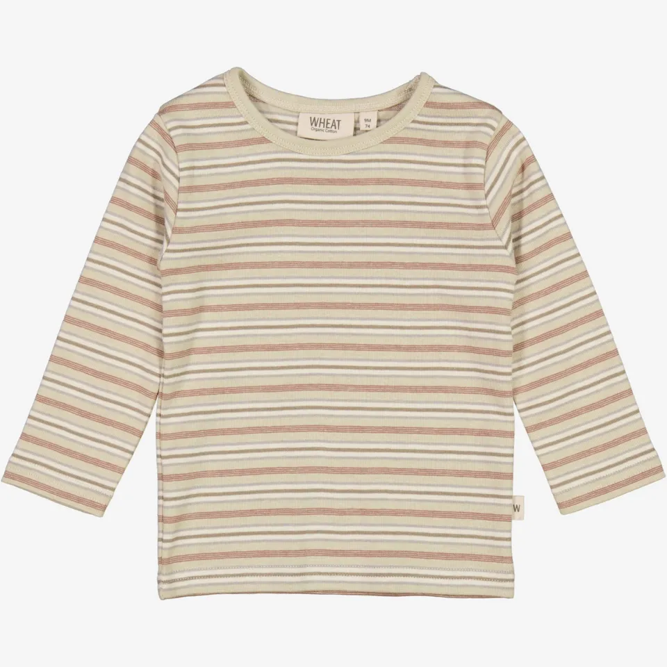 wheat-langarmshirt-baby-dusty-stripe-bio-9-98 image 1