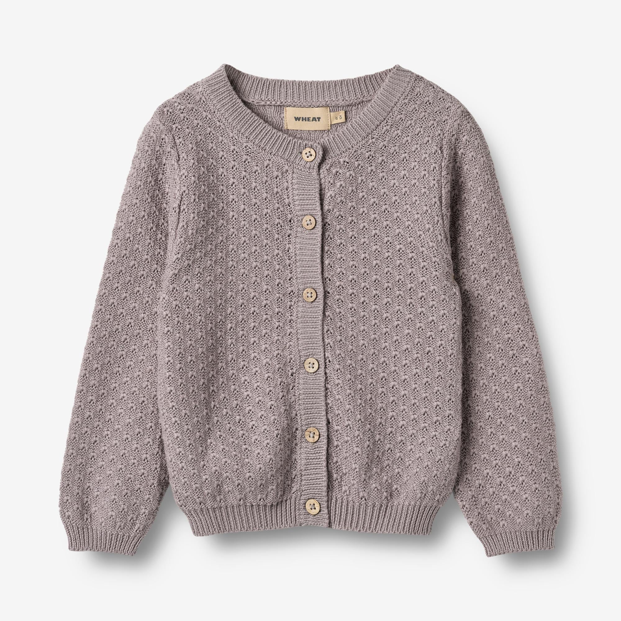 wheat-clothing-magnella-strickjacke-dusty-purple-bio-baumwolle image 1